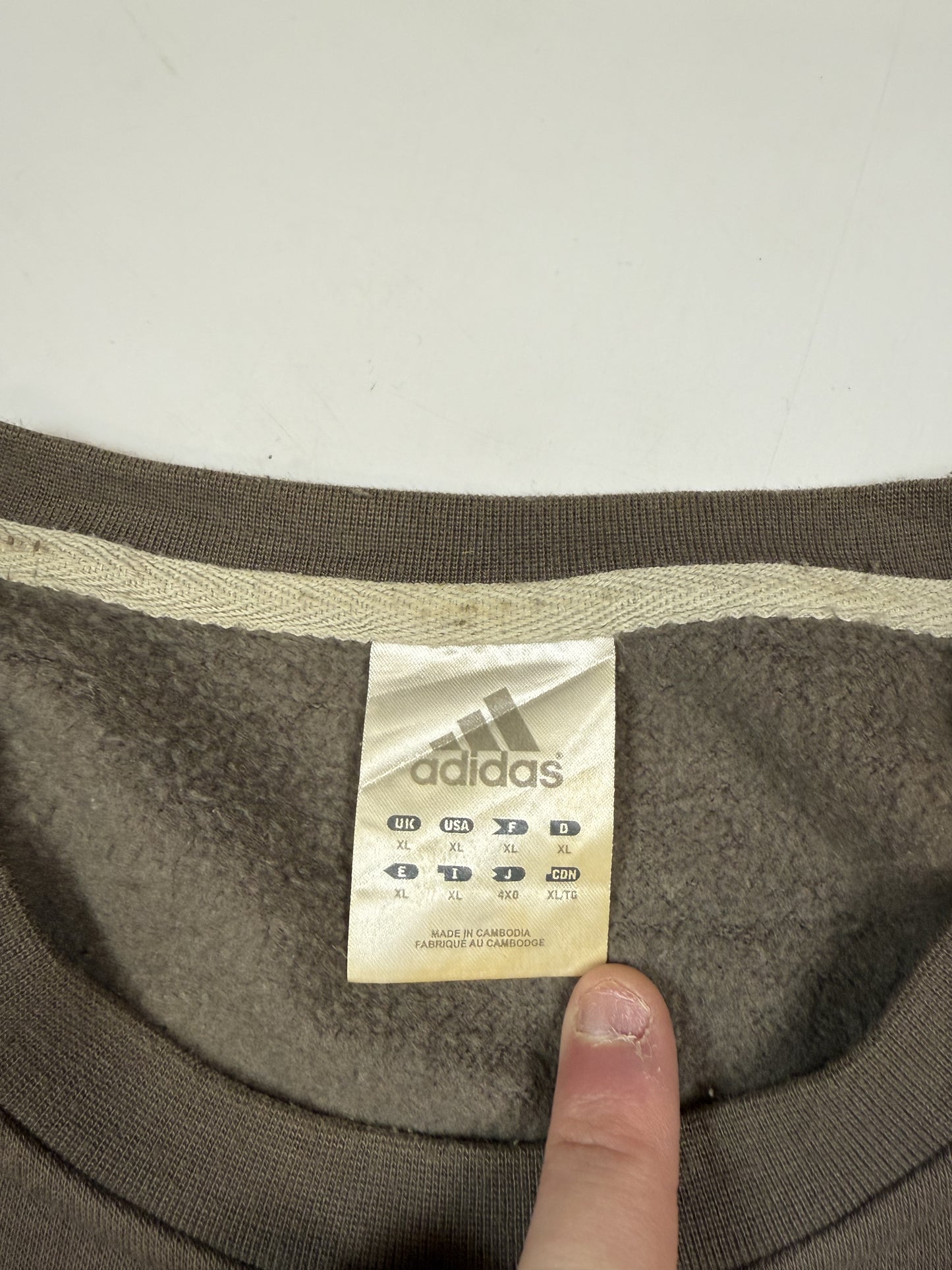Vintage Adidas spell out sweatshirt (XL)