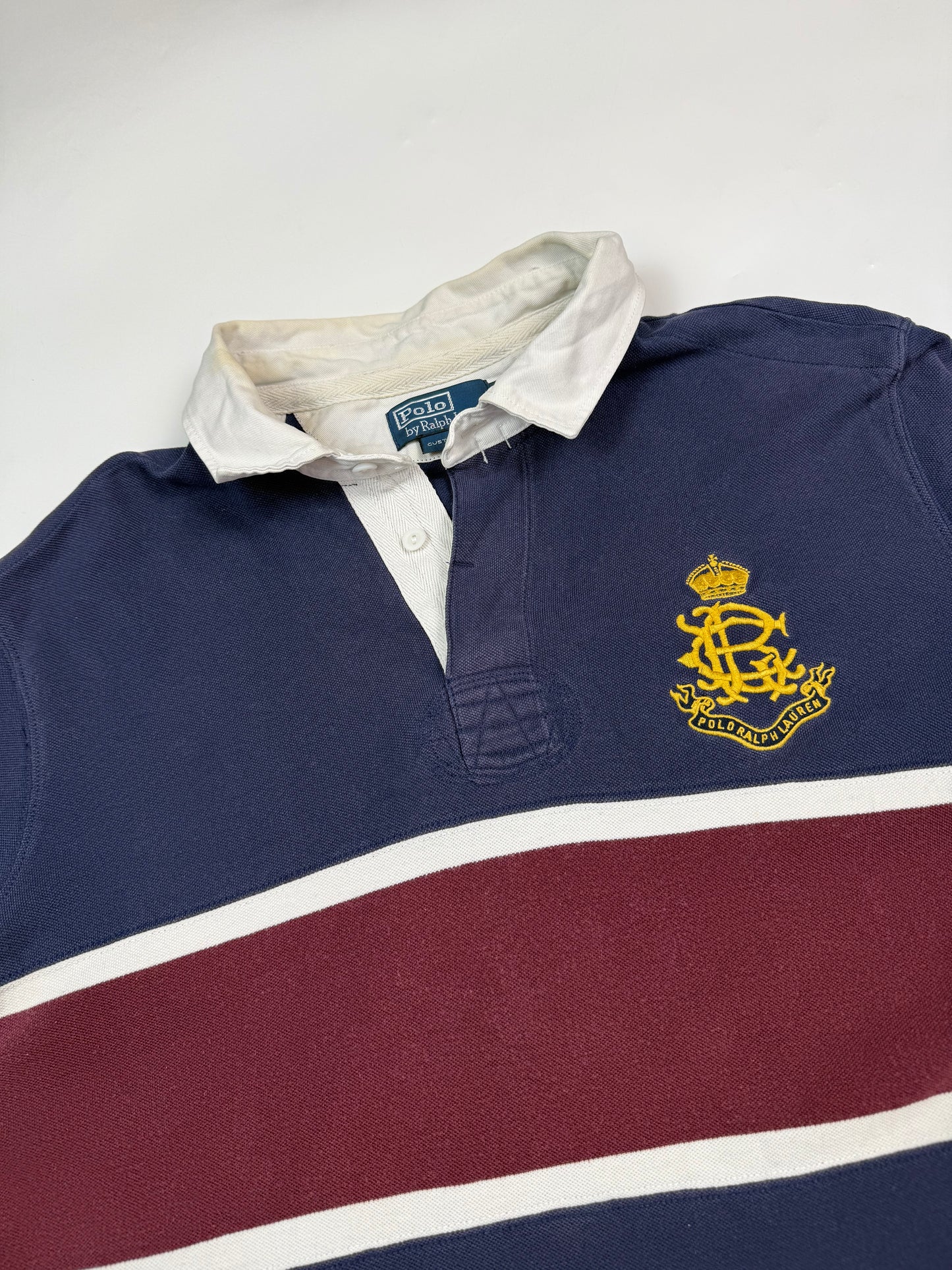 Vintage Polo Ralph Lauren crest rugby polo shirt (XXL)