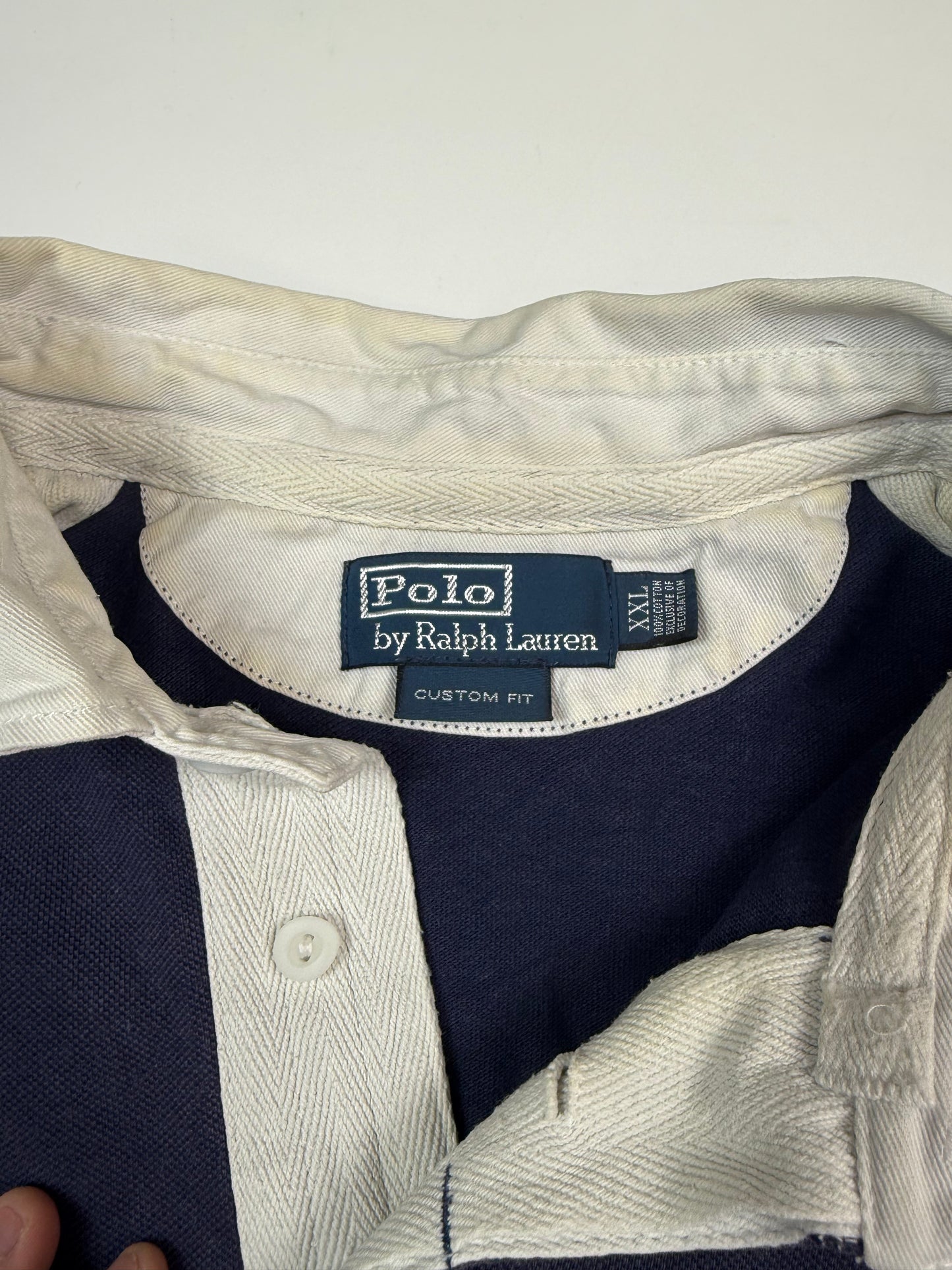 Vintage Polo Ralph Lauren crest rugby polo shirt (XXL)