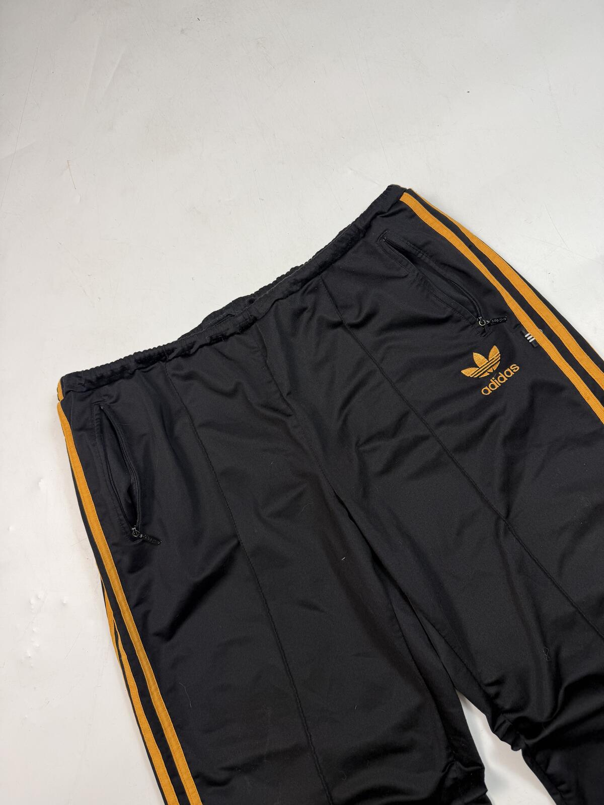 Vintage 90s adidas originals side stripe baggy track pants (L)