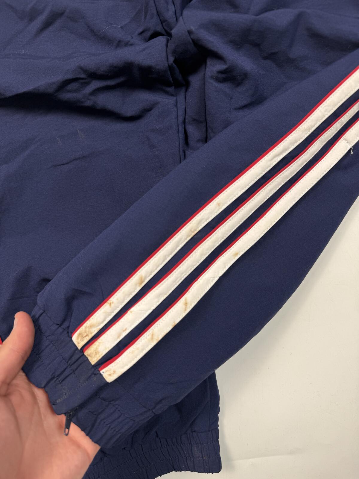 Vintage 90s adidas side stripe baggy track pants (M)