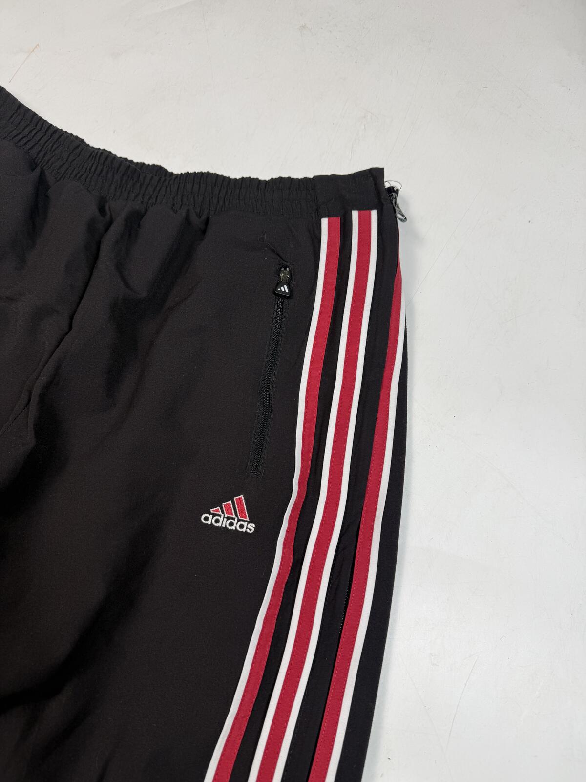 Vintage 90s adidas side stripe baggy track pants (M)