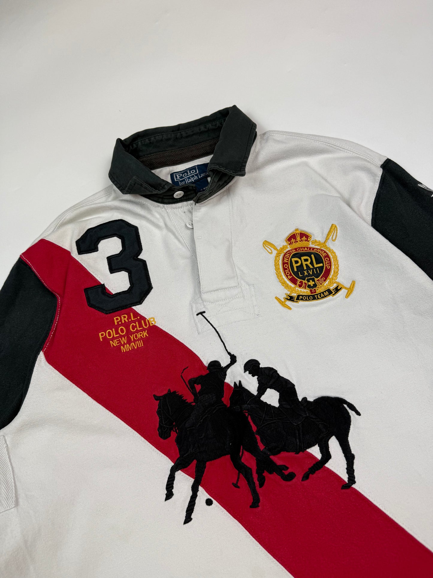 Vintage Polo Ralph Lauren Mercer club rugby polo shirt (L)