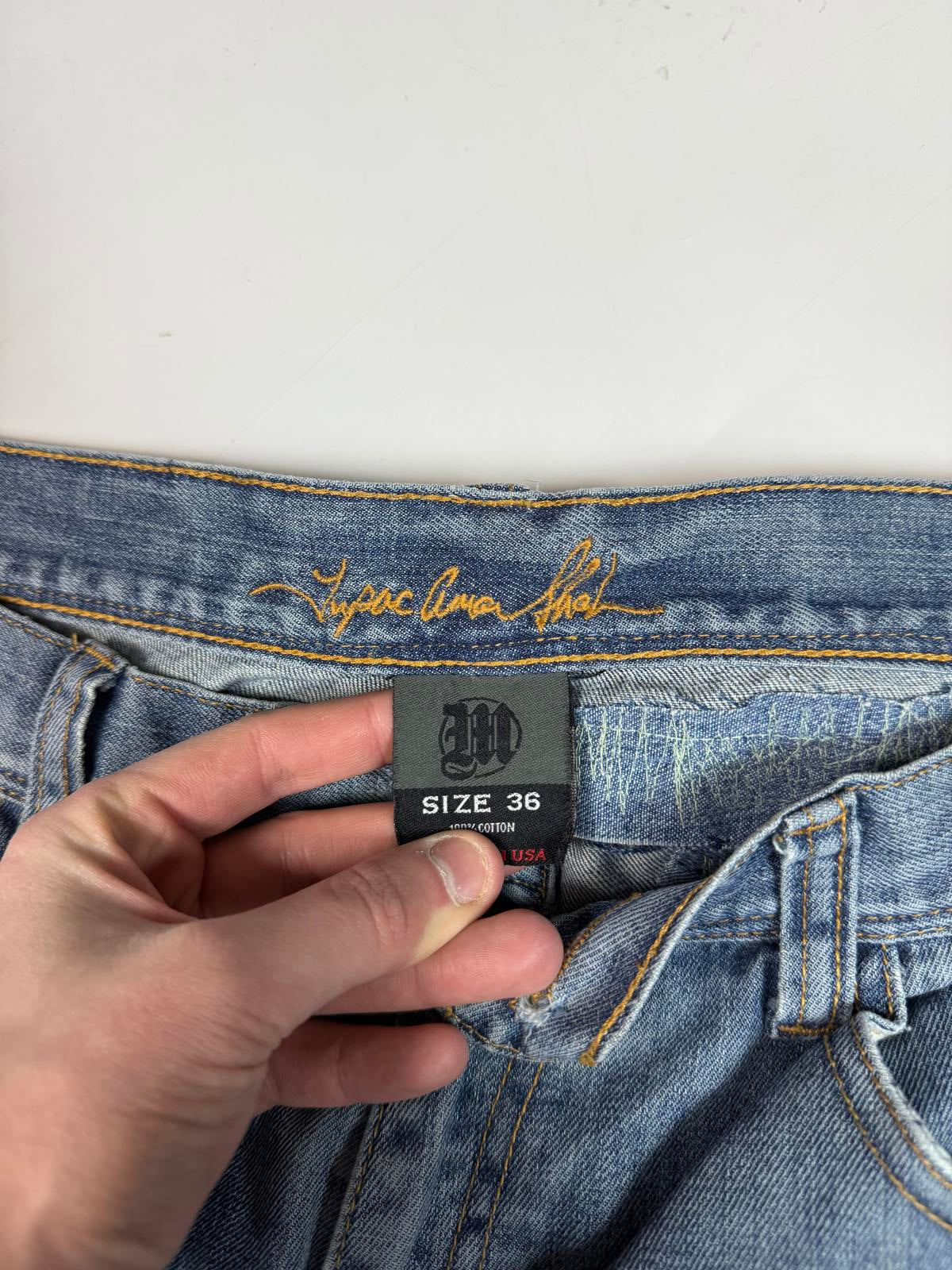 Vintage Y2K baggy hip hop Jeans (W36)