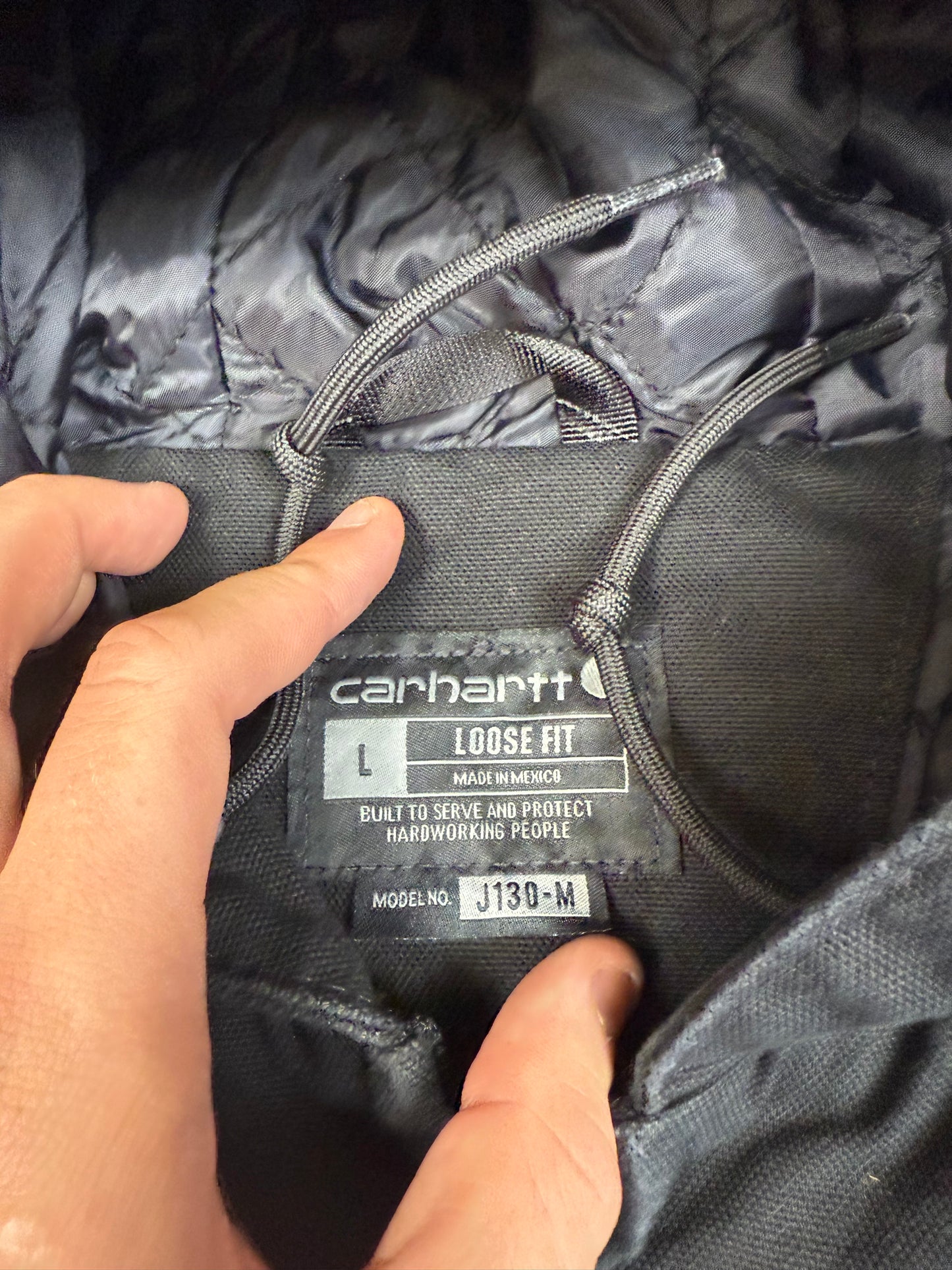 Carhartt active hooded workwear jacket (M)