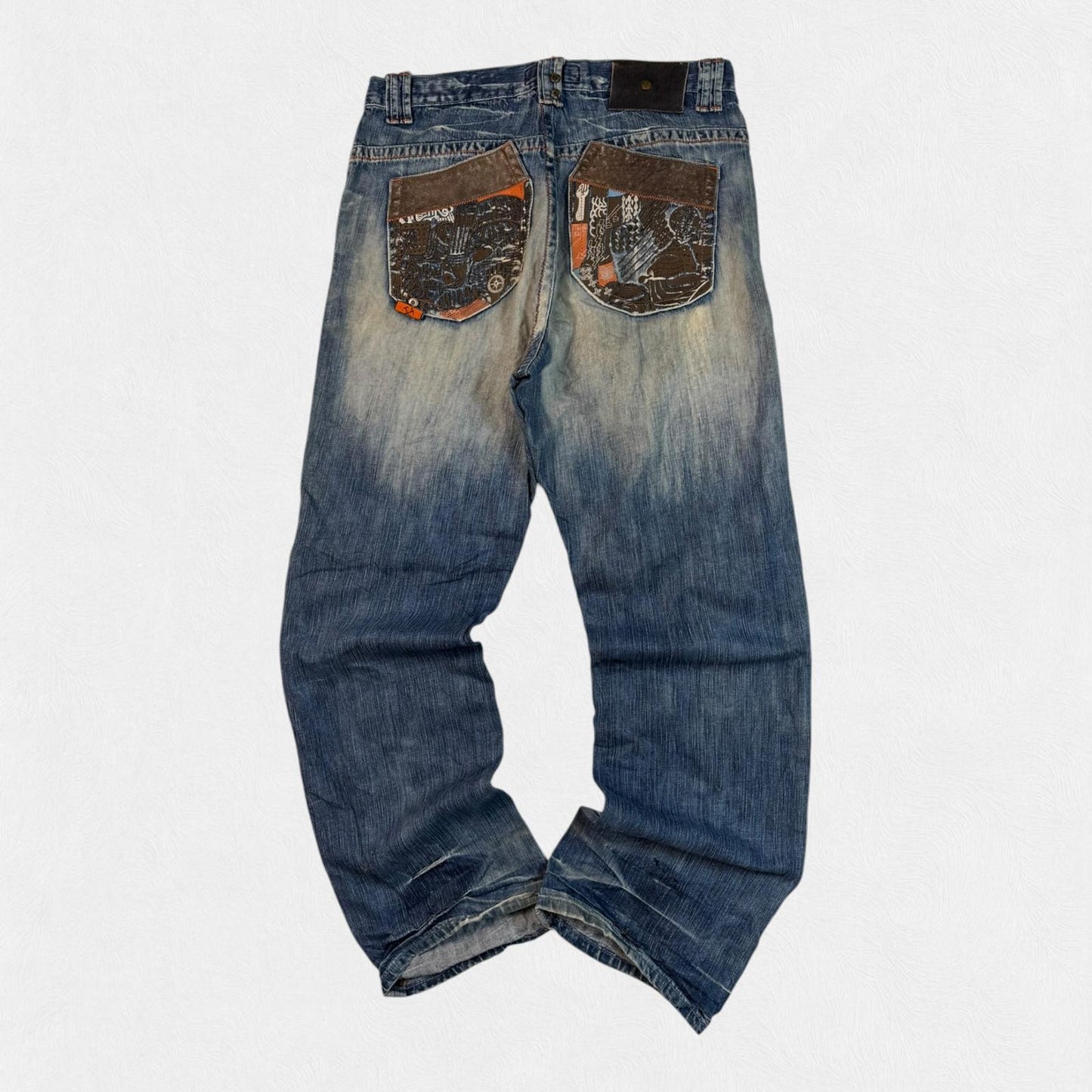 Vintage Y2K Akademiks baggy hip hop jeans (W34)