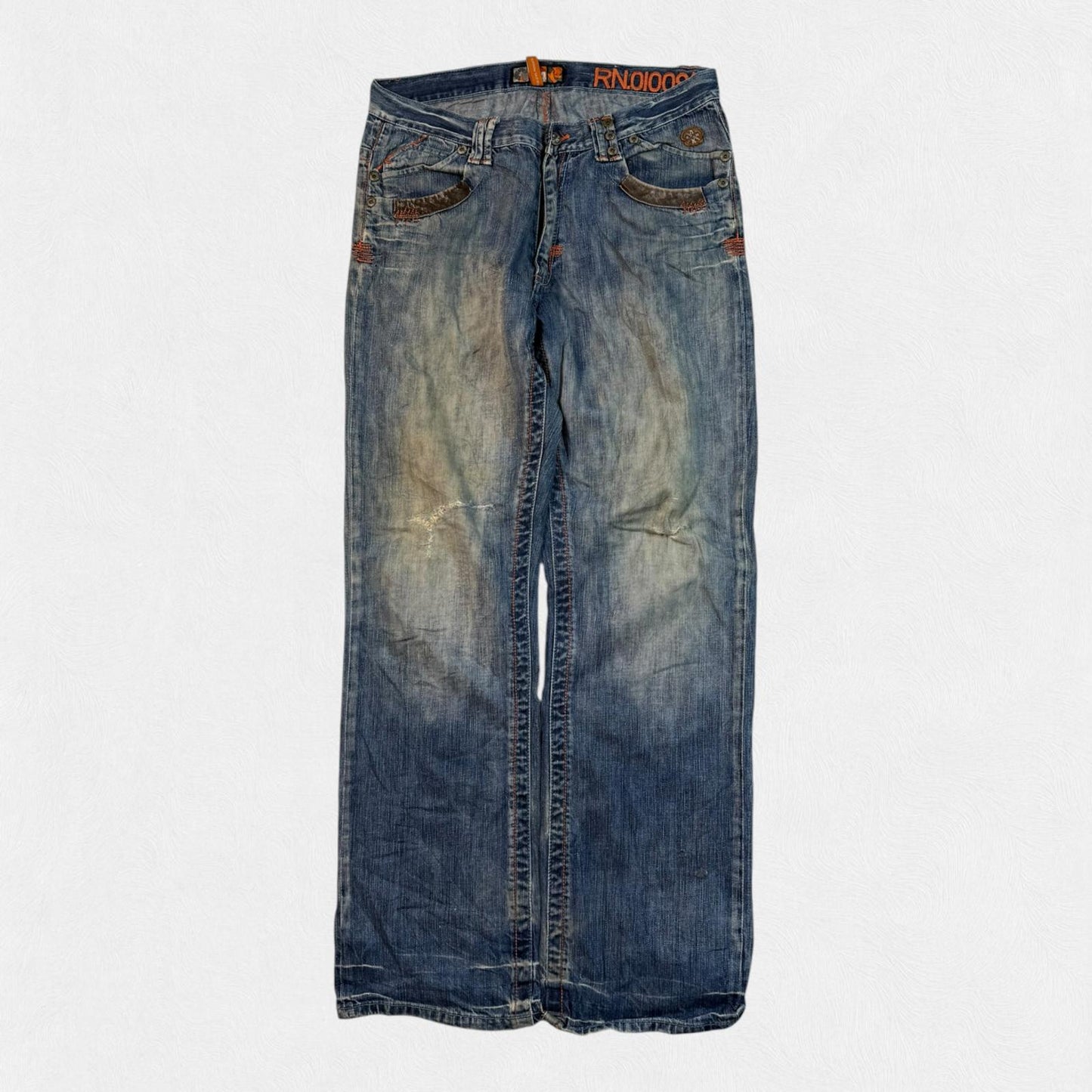 Vintage Y2K Akademiks baggy hip hop jeans (W34)
