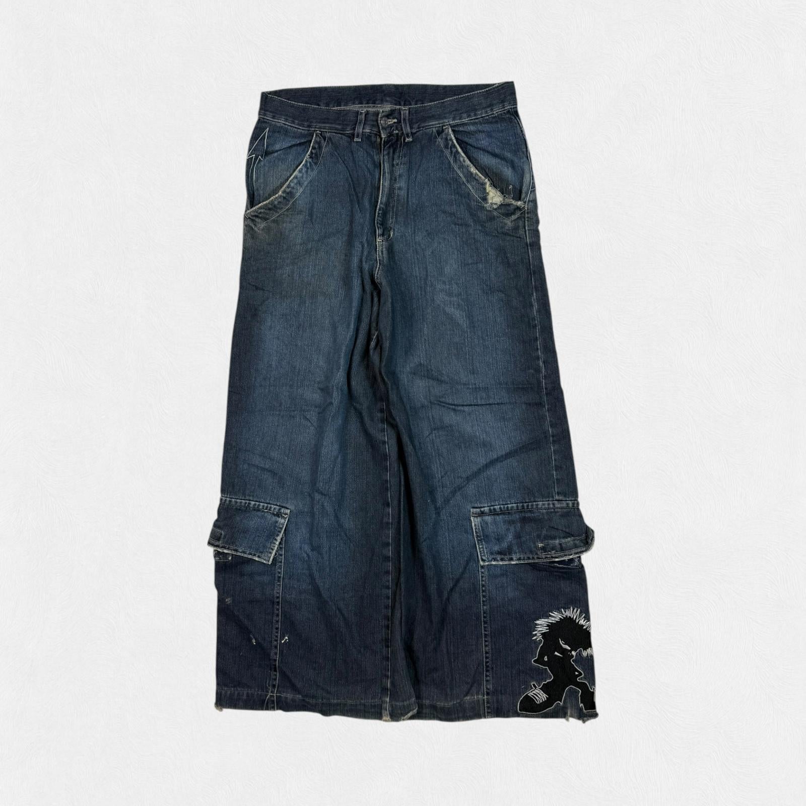 Vintage Y2K super baggy hip hop Jeans (W34)