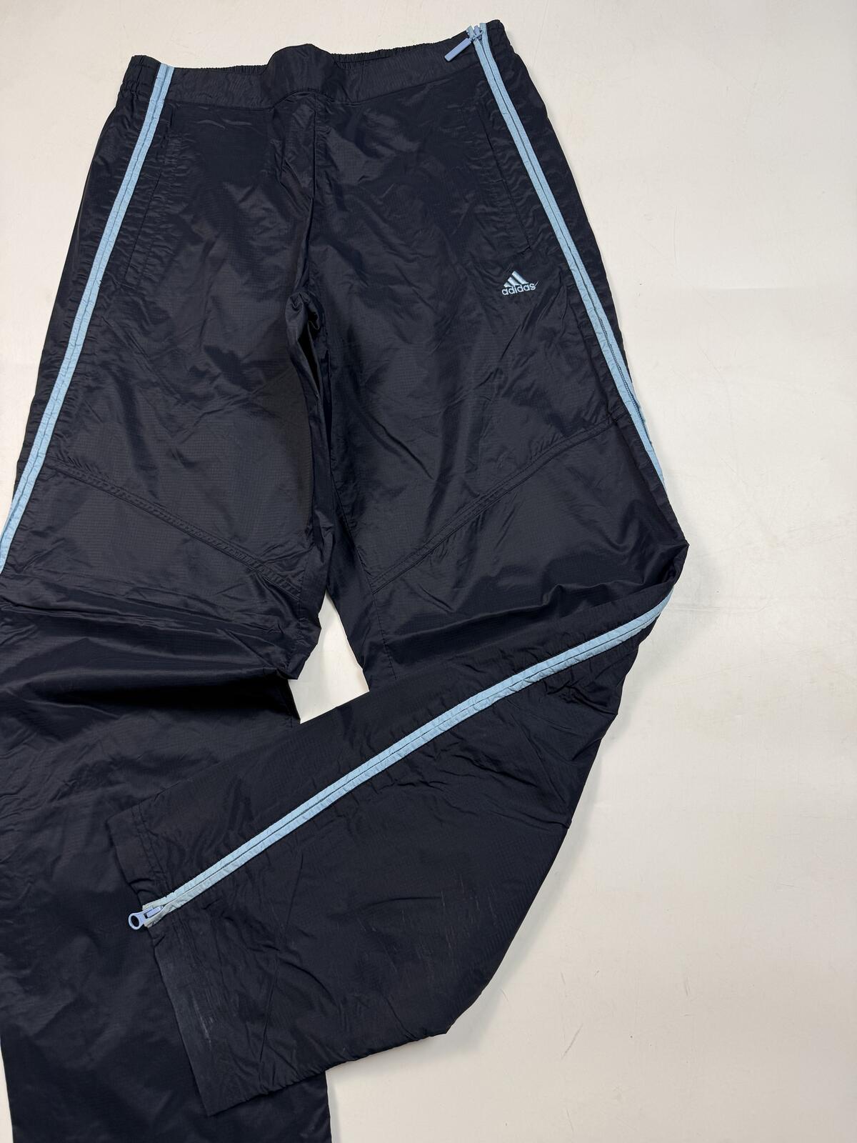 Vintage 90s adidas wide leg baggy track pants (L)