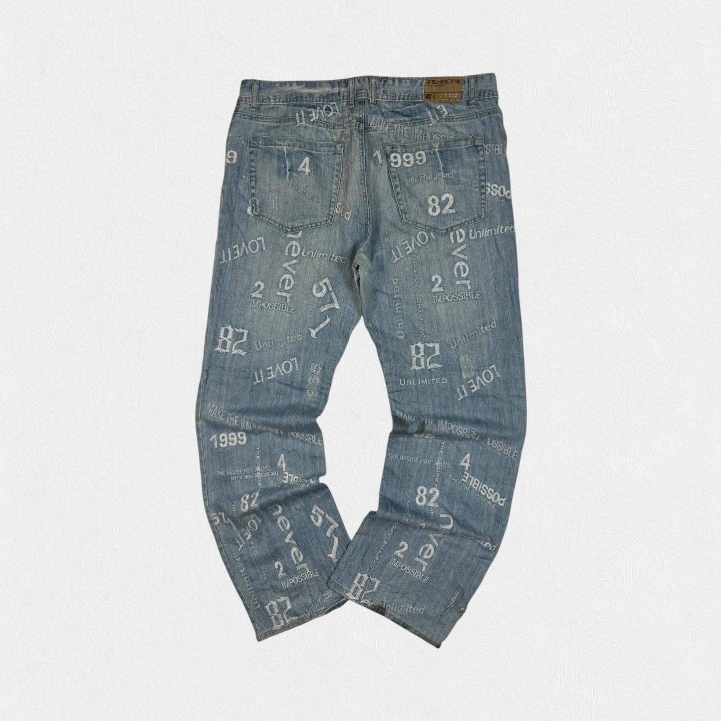 Vintage Fishbone baggy hip hop Jeans (W40)