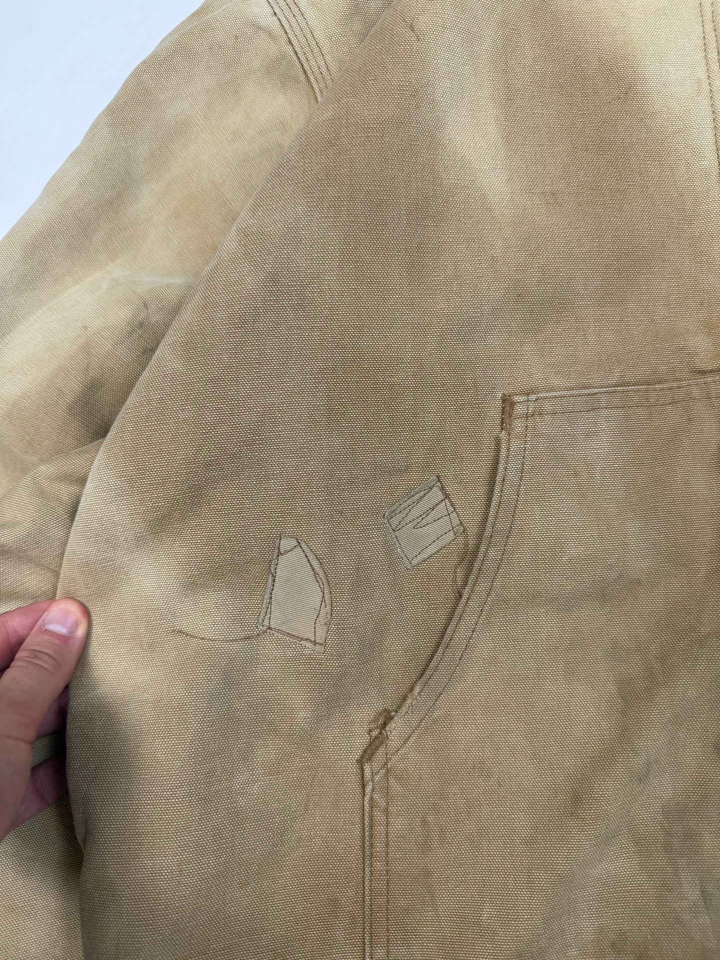Vintage Carhartt duck canvas active hooded jacket (M)