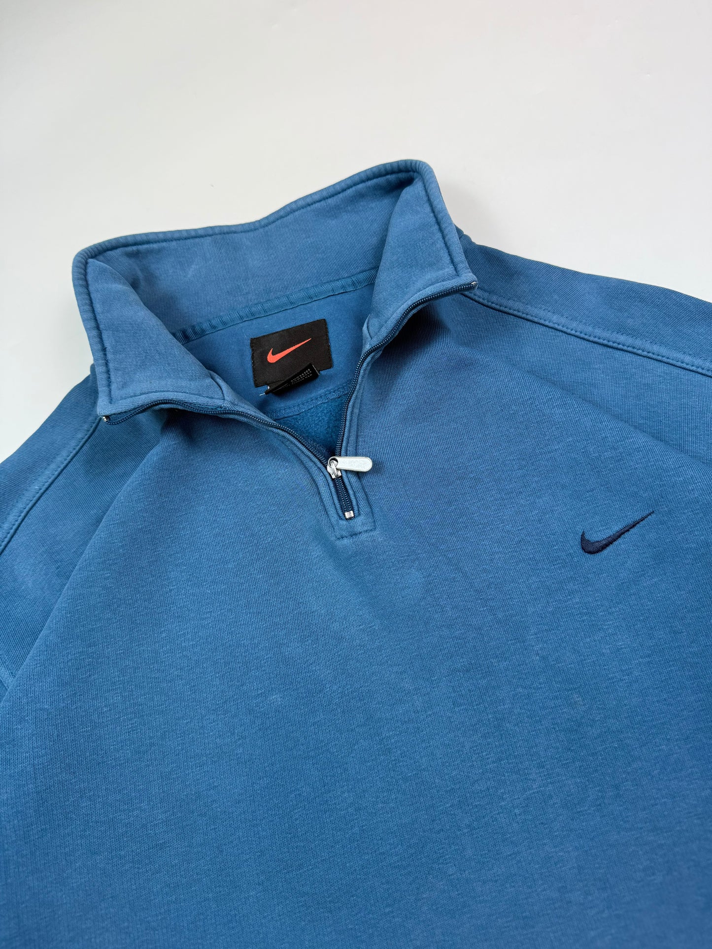 Vintage 90s Nike mini swoosh quarter zip sweatshirt (M)