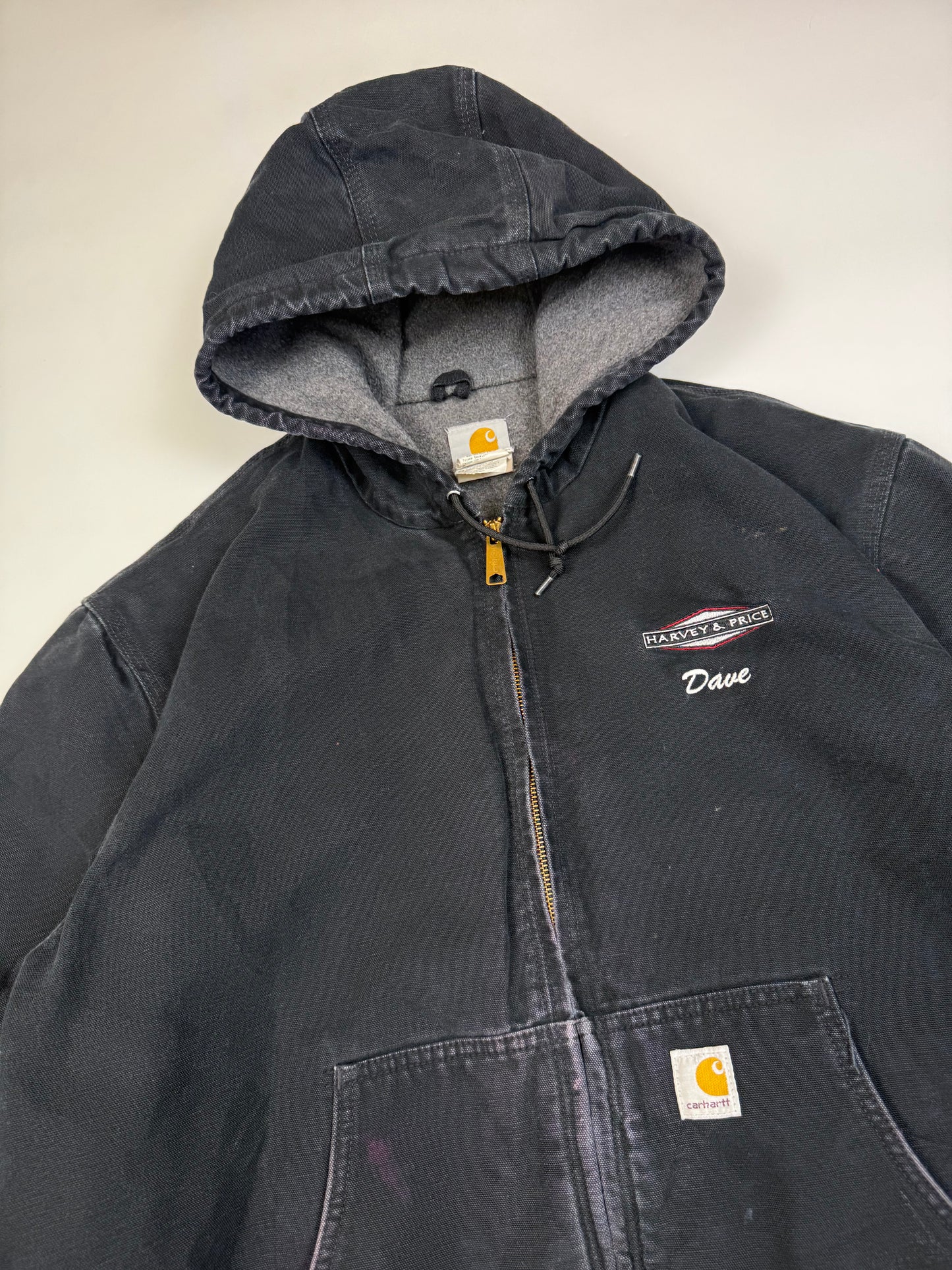 Vintage Carhartt hooded active workwear jacket (XL)