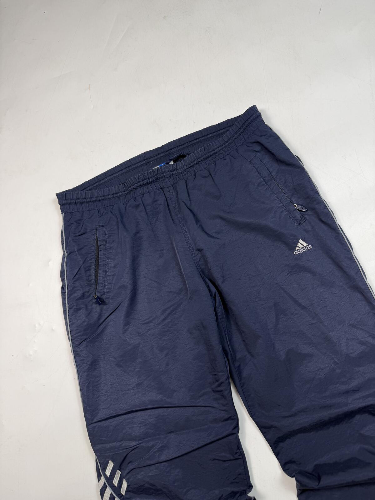 Vintage 90s adidas wide leg baggy track pants (M)