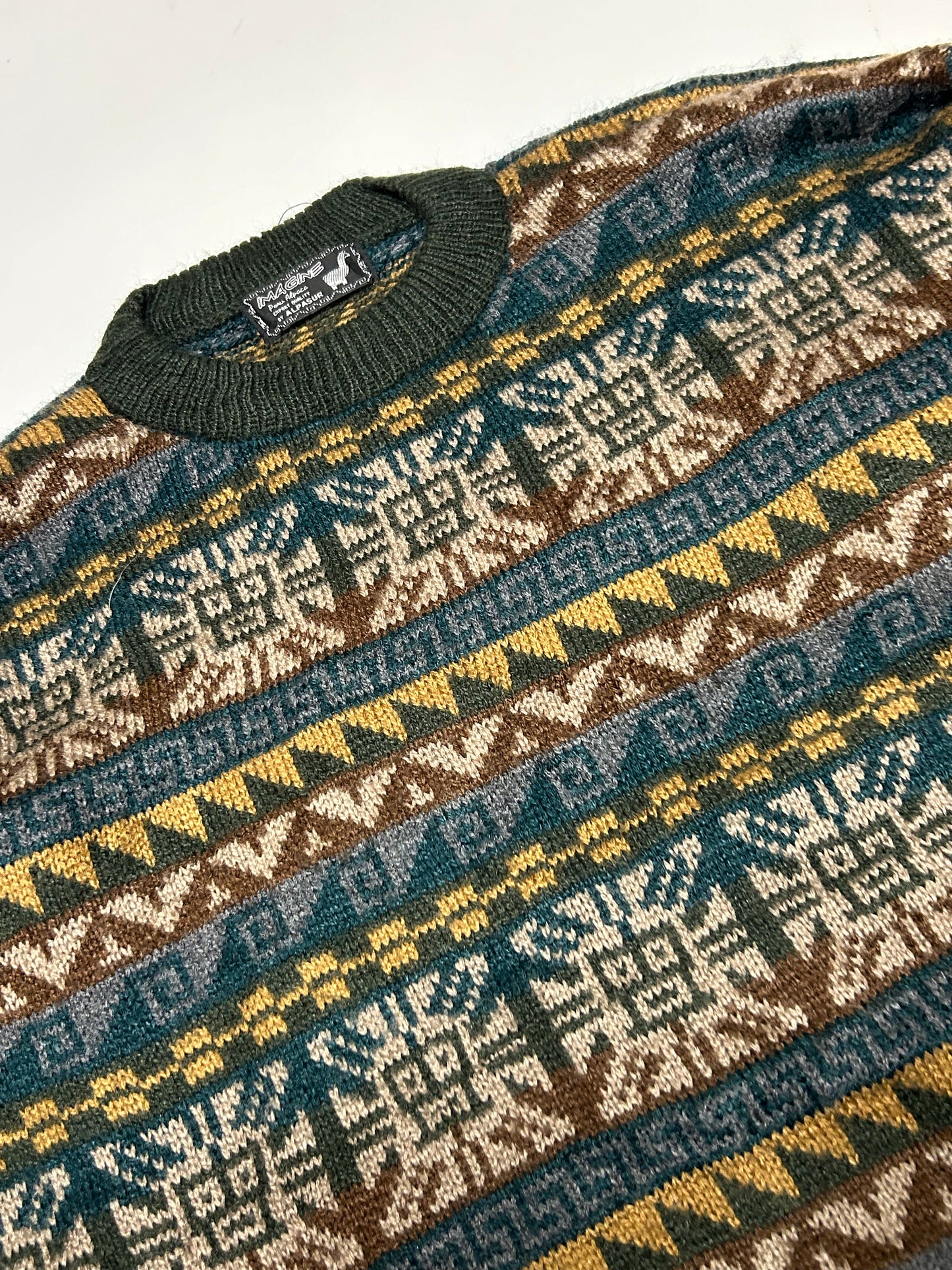 Vintage grandad knit sweater (L)