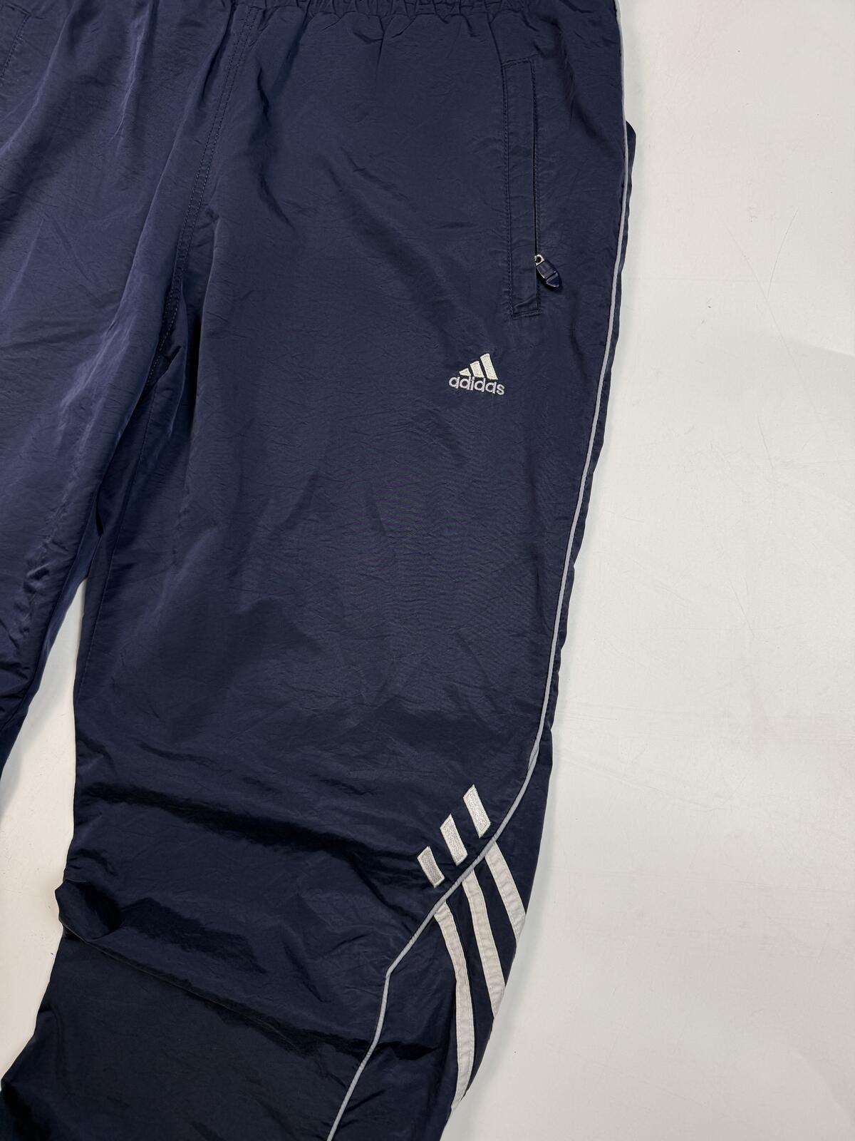 Vintage 90s adidas wide leg baggy track pants (M)