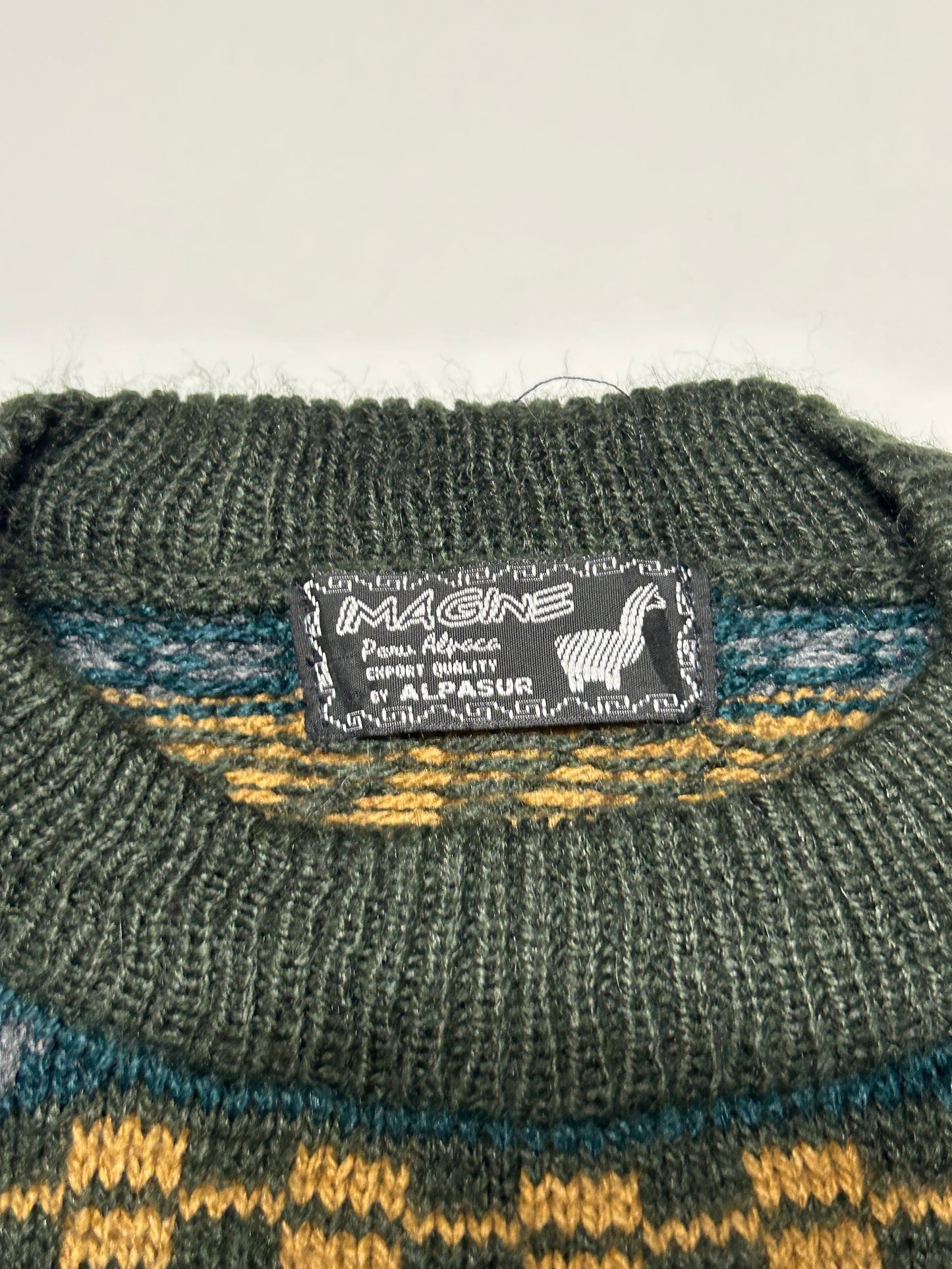 Vintage grandad knit sweater (L)