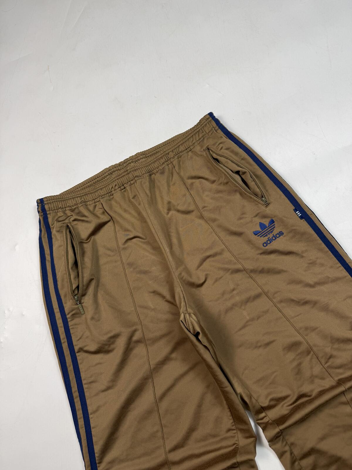 Vintage 90s adidas originals side stripe baggy track pants (M)
