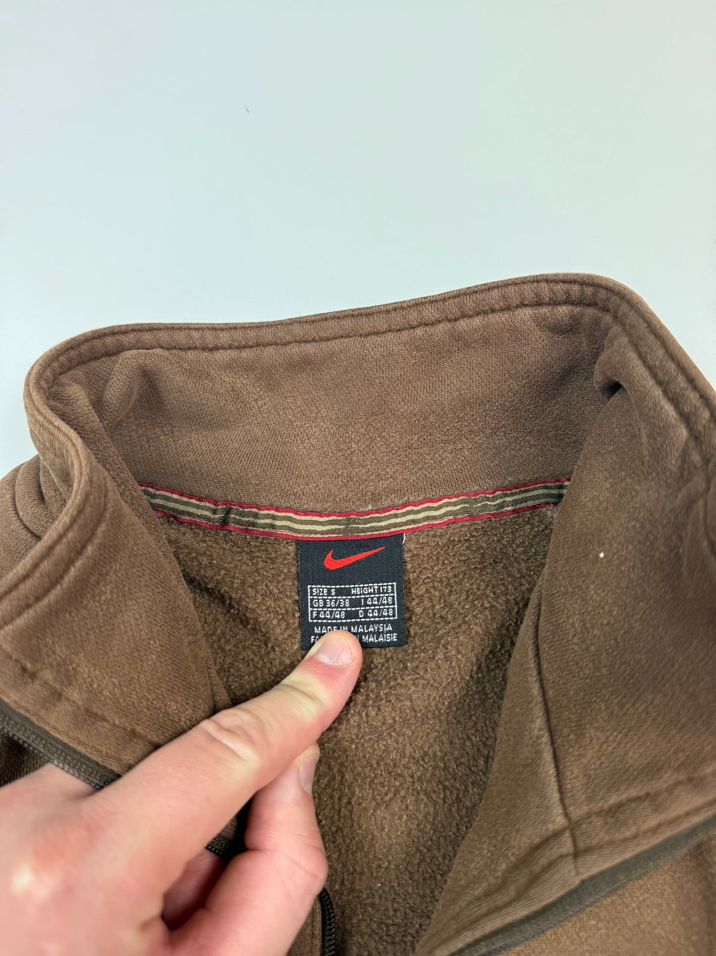 Vintage 90s Nike centre swoosh quarter zip sweatshirt (S)