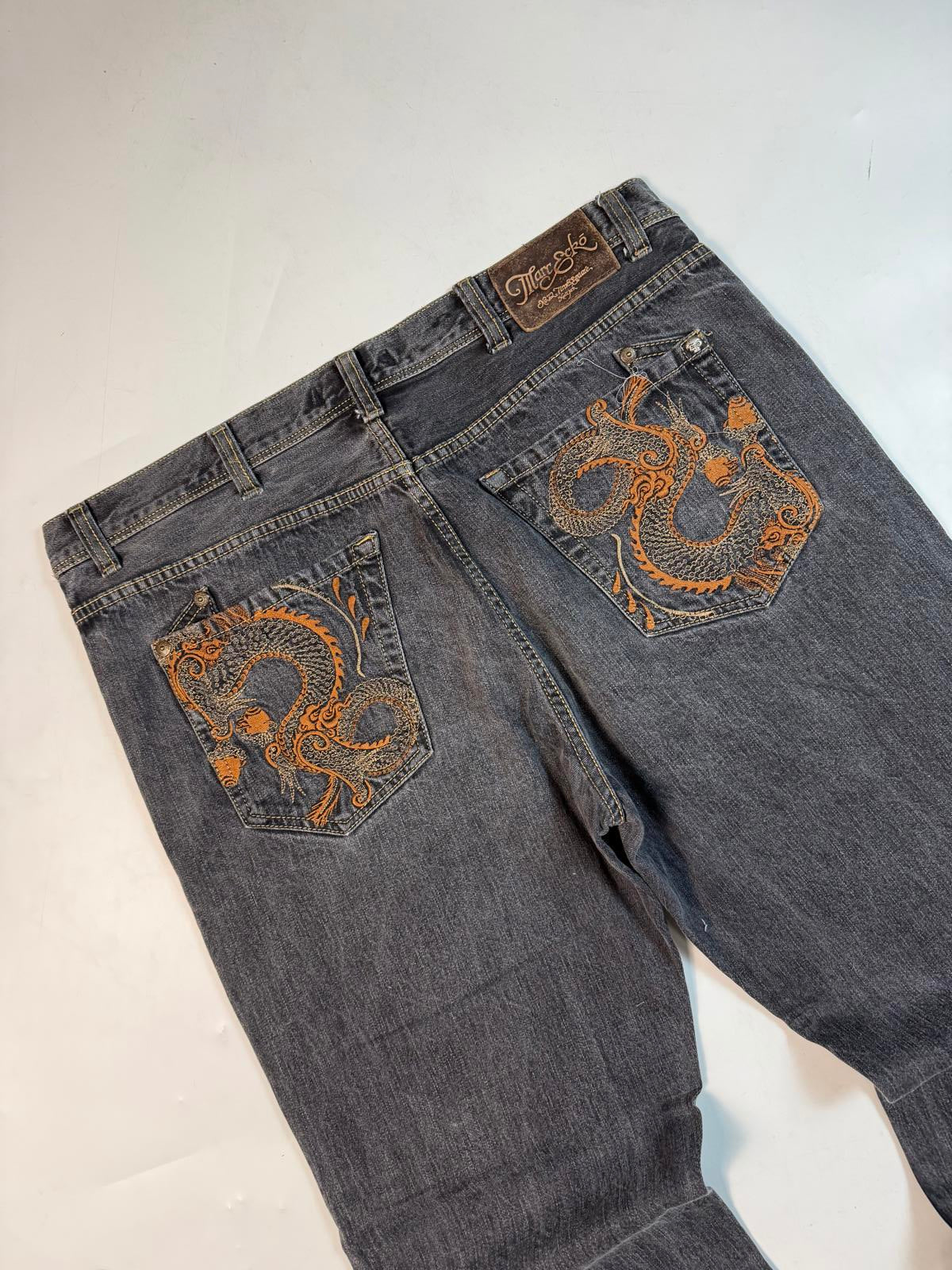 Vintage Y2K Marc Ecko baggy hip hop jeans (W40)