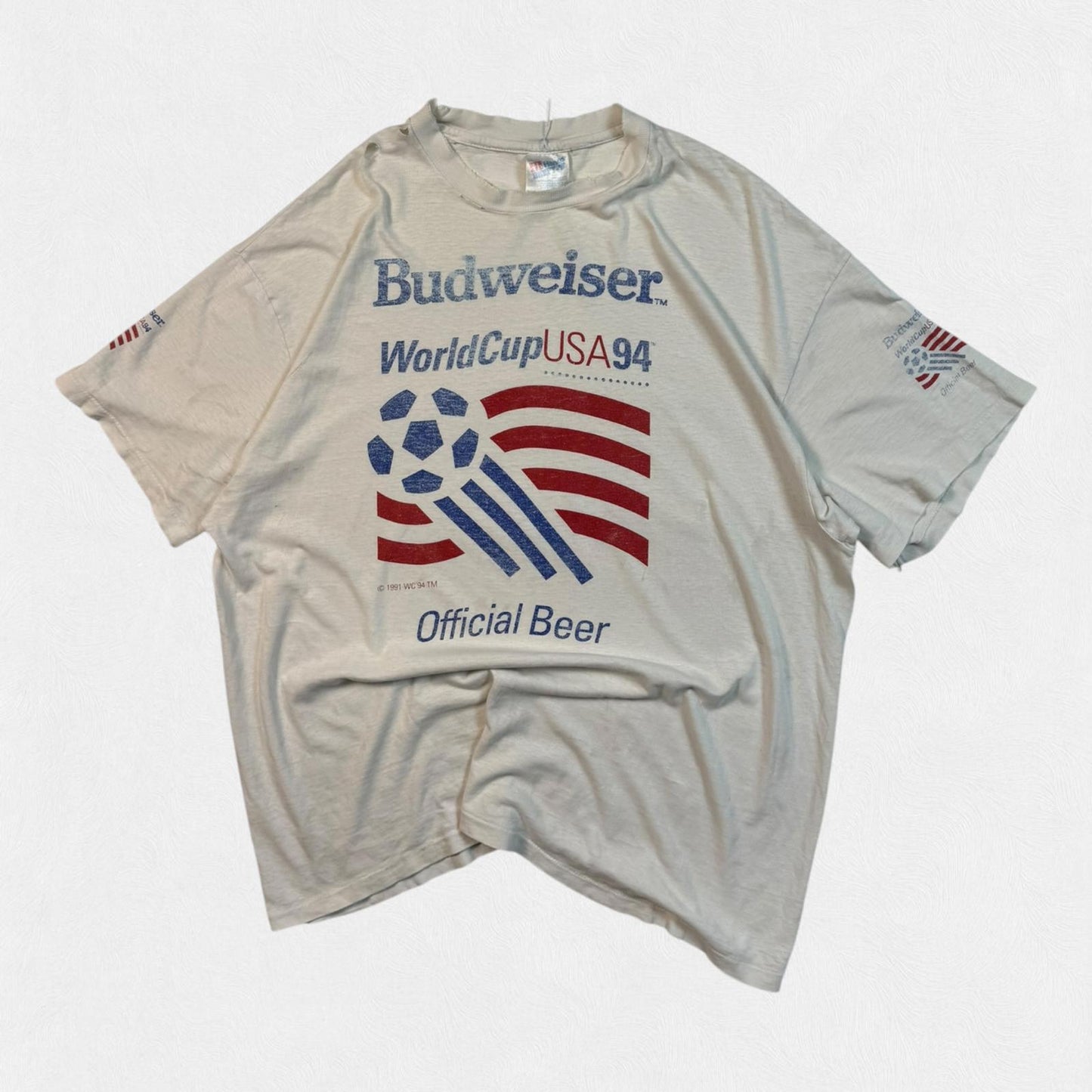 Vintage Budweiser world cup 1994 graphic tee (XL)