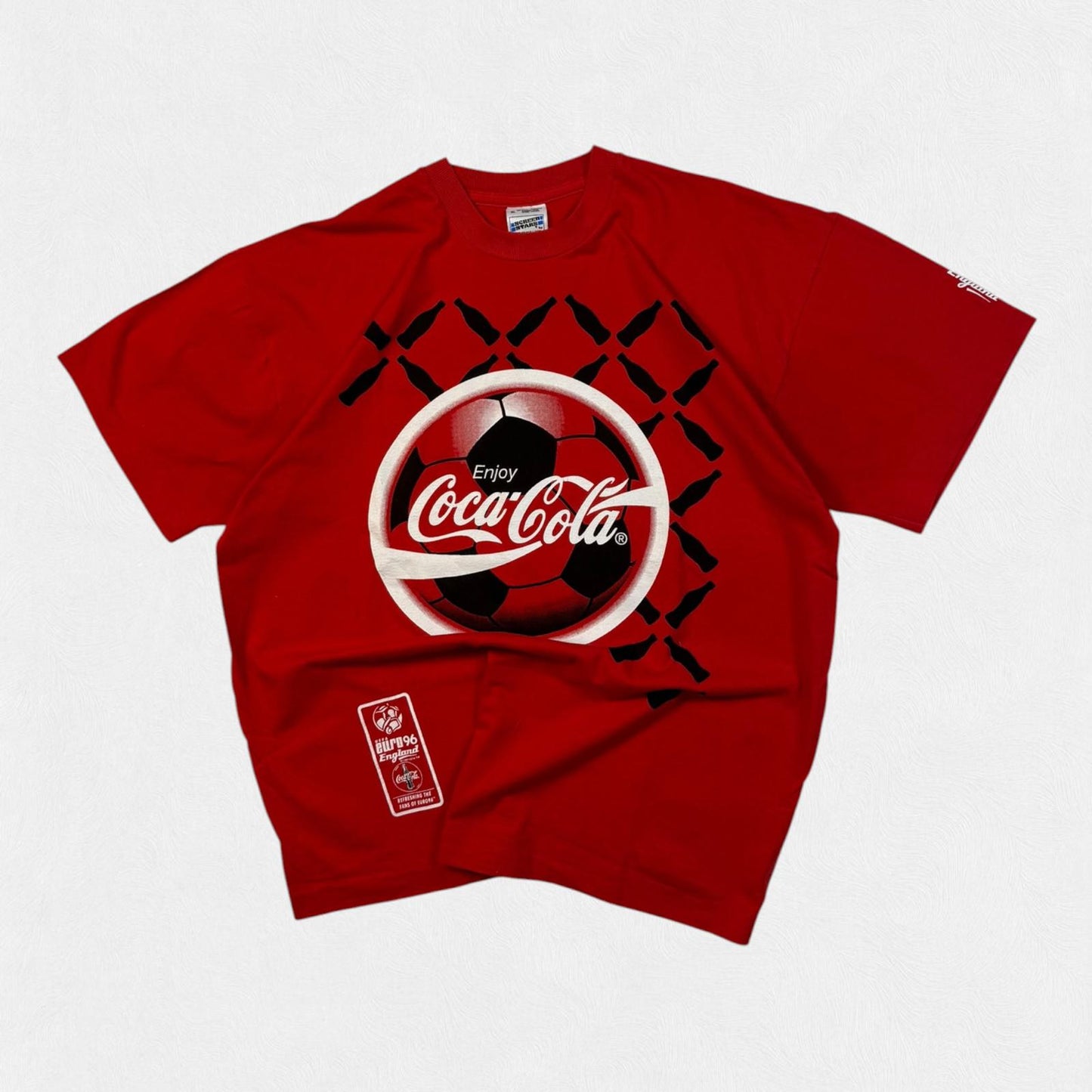Vintage Coca cola euro 1996 graphic tee (XL)