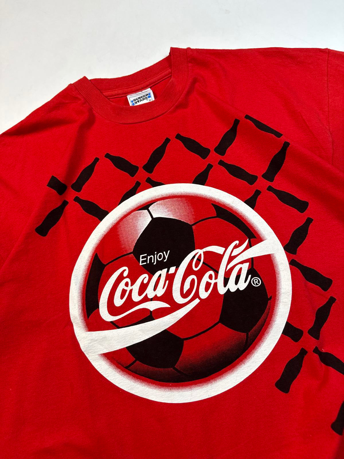 Vintage Coca cola euro 1996 graphic tee (XL)