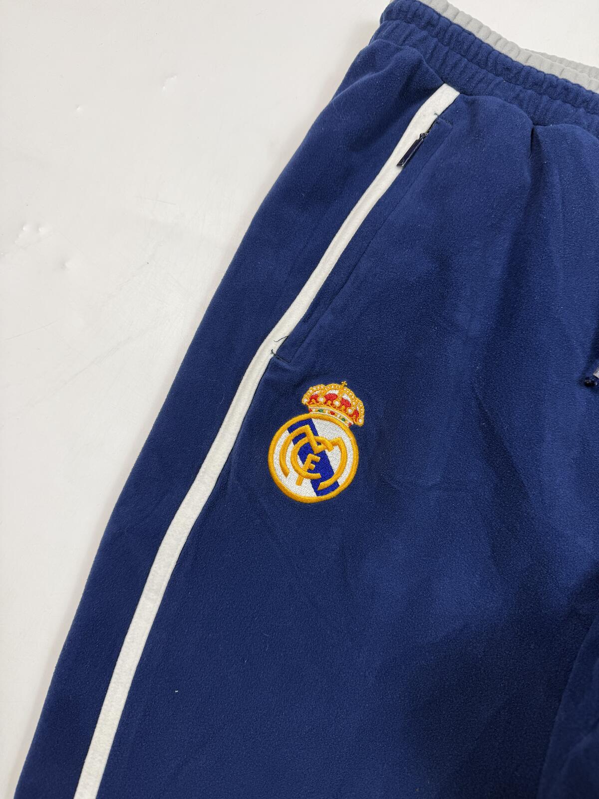 Vintage Real Madrid 2000/01 Adidas velour track pants (S)