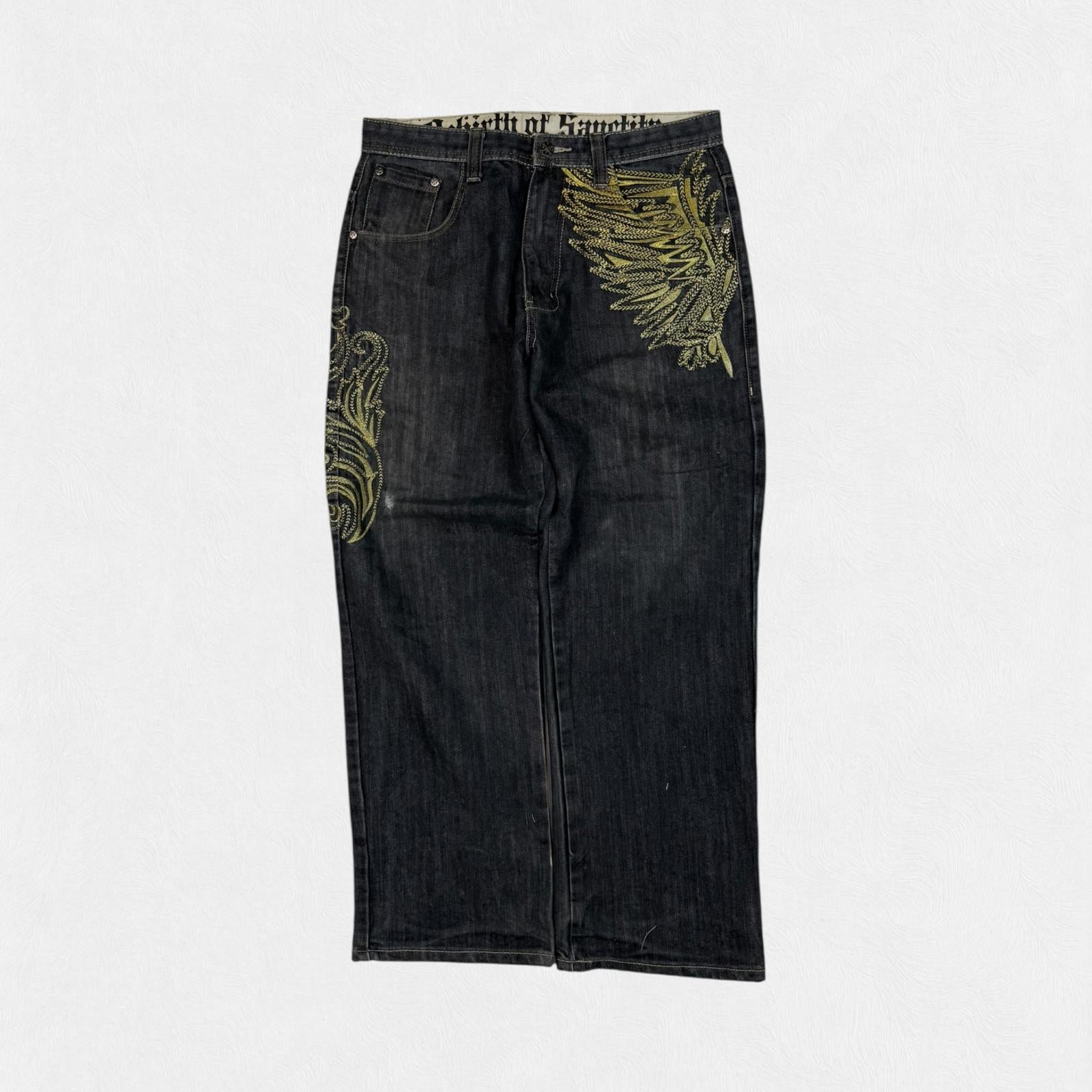 Vintage Y2K baggy hip hop Jeans (W30)