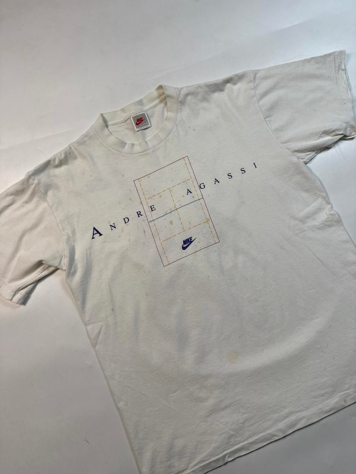 Vintage 90s Nike Agassi Challenger court tee (XL)