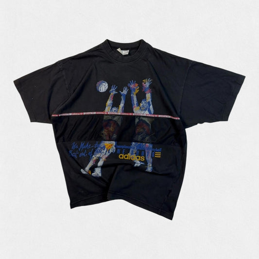Vintage 90s Adidas Originals volleyball tee (L)