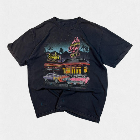 Vintage 80s single stitch graphic tee (L)