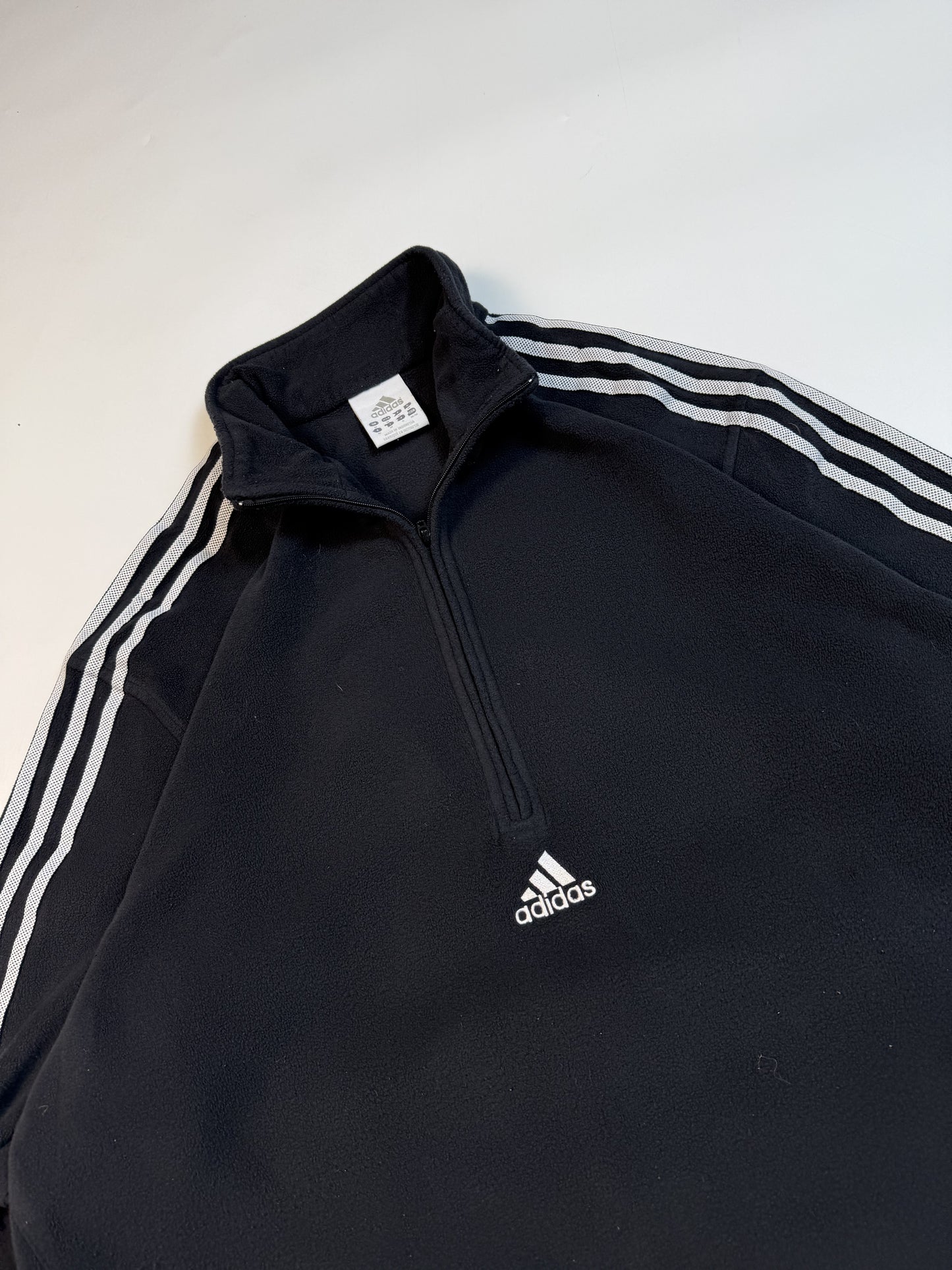 Vintage Adidas quarter zip centre logo fleece (M)