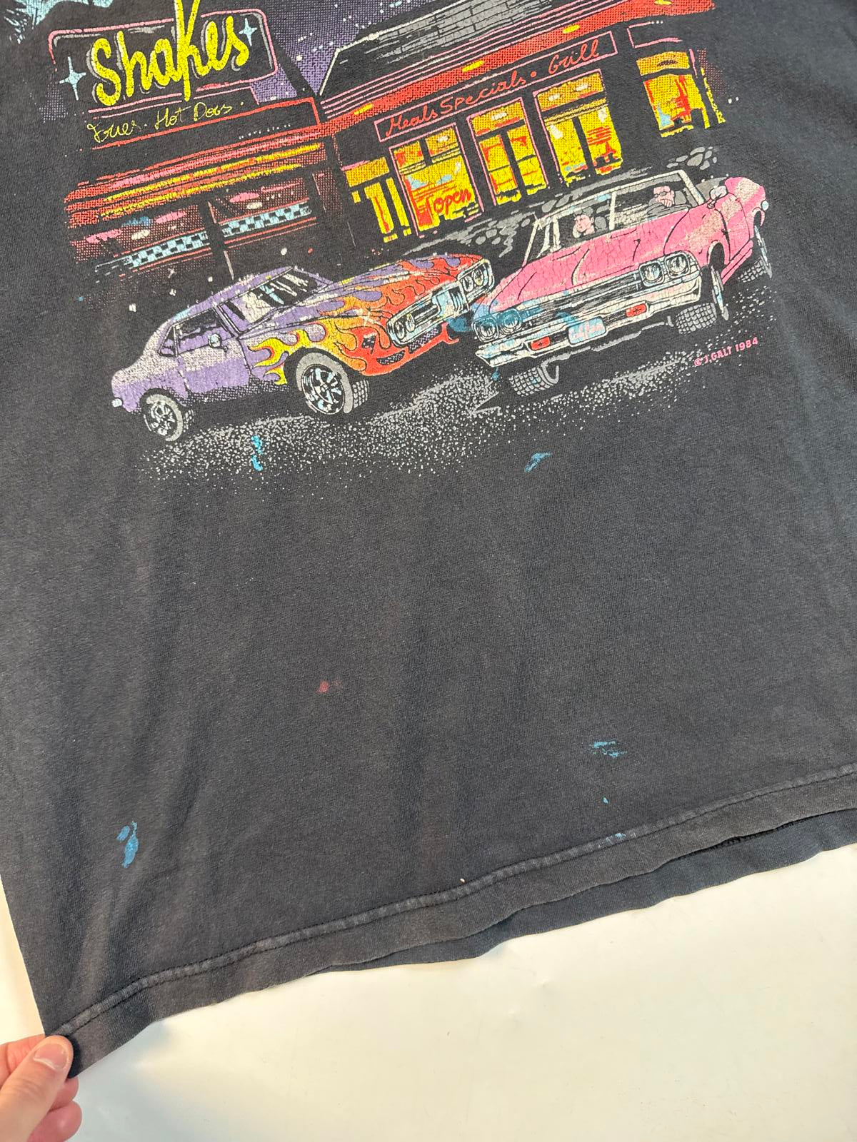 Vintage 80s single stitch graphic tee (L)