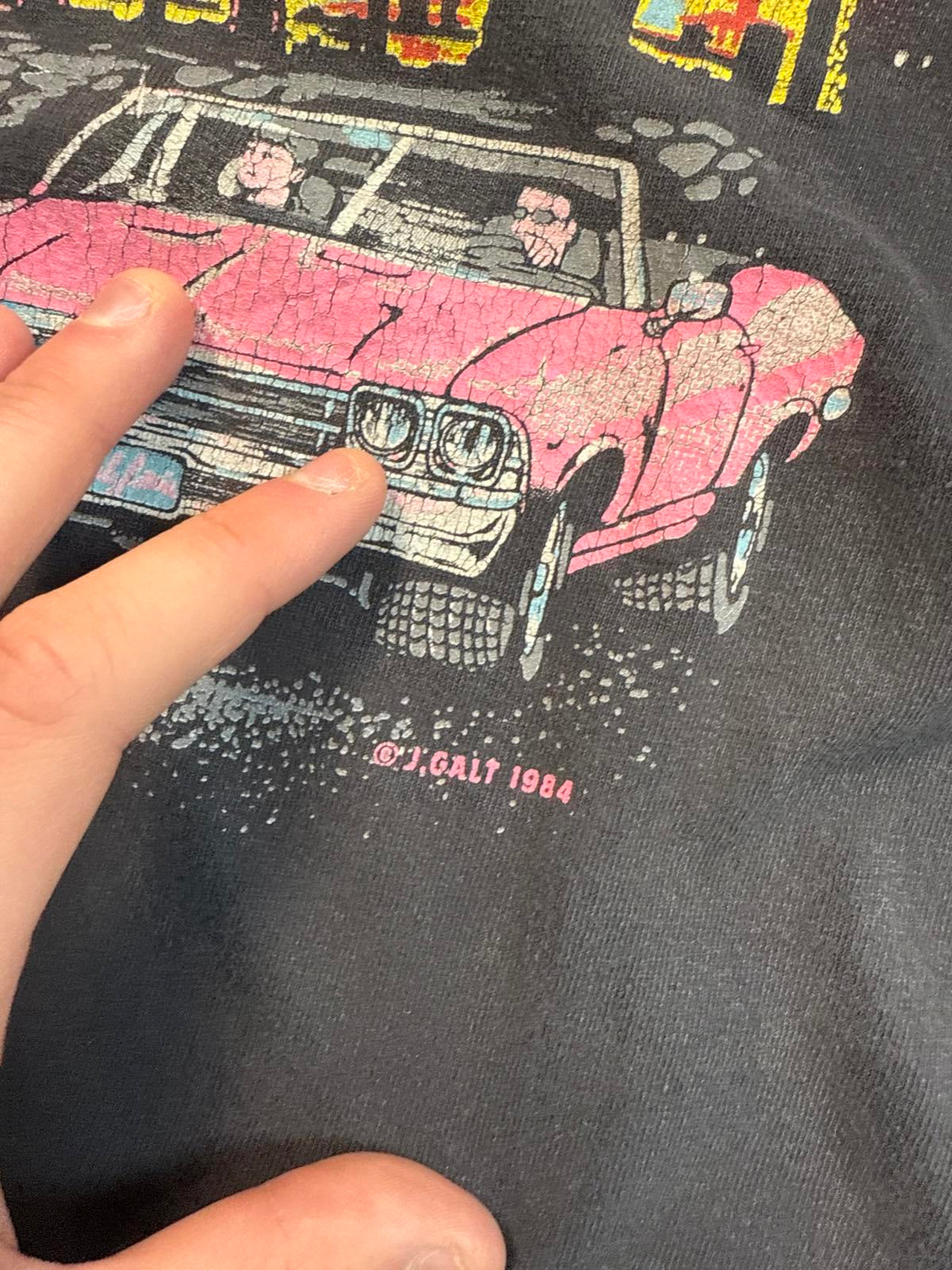 Vintage 80s single stitch graphic tee (L)