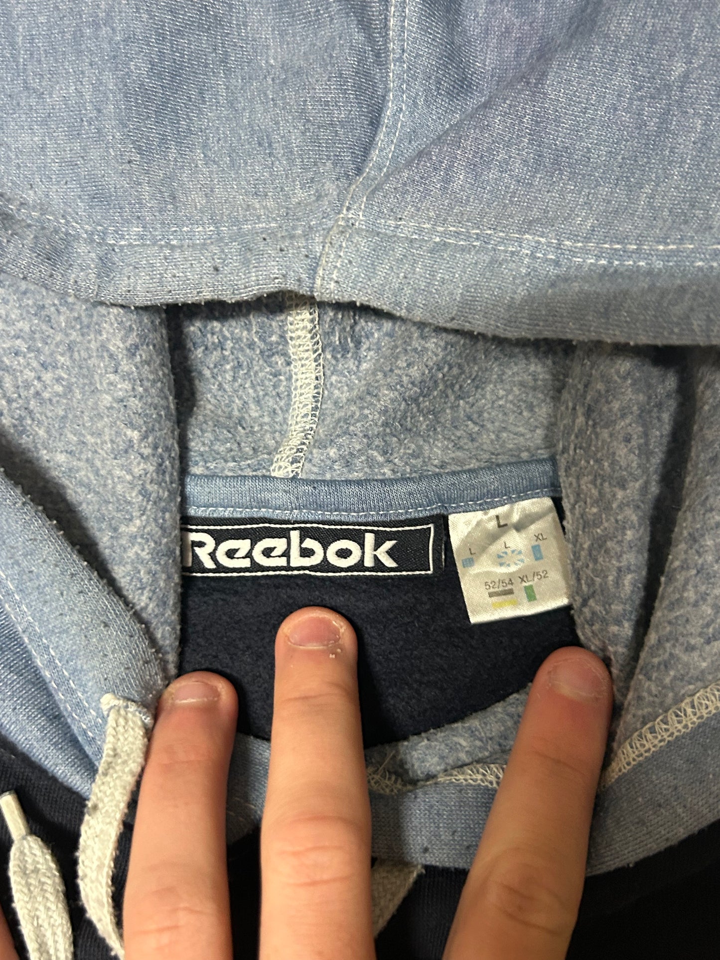 Vintage Reebok spell out hoodie (L)