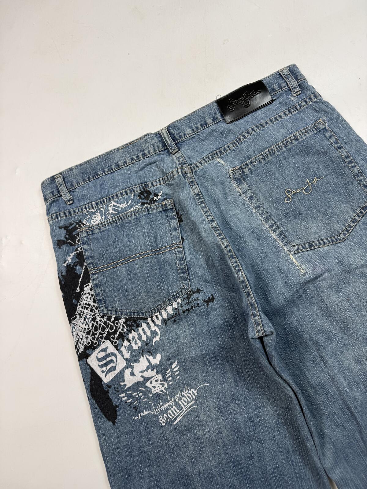 Vintage Y2K Sean John baggy hip hop jorts (W38)