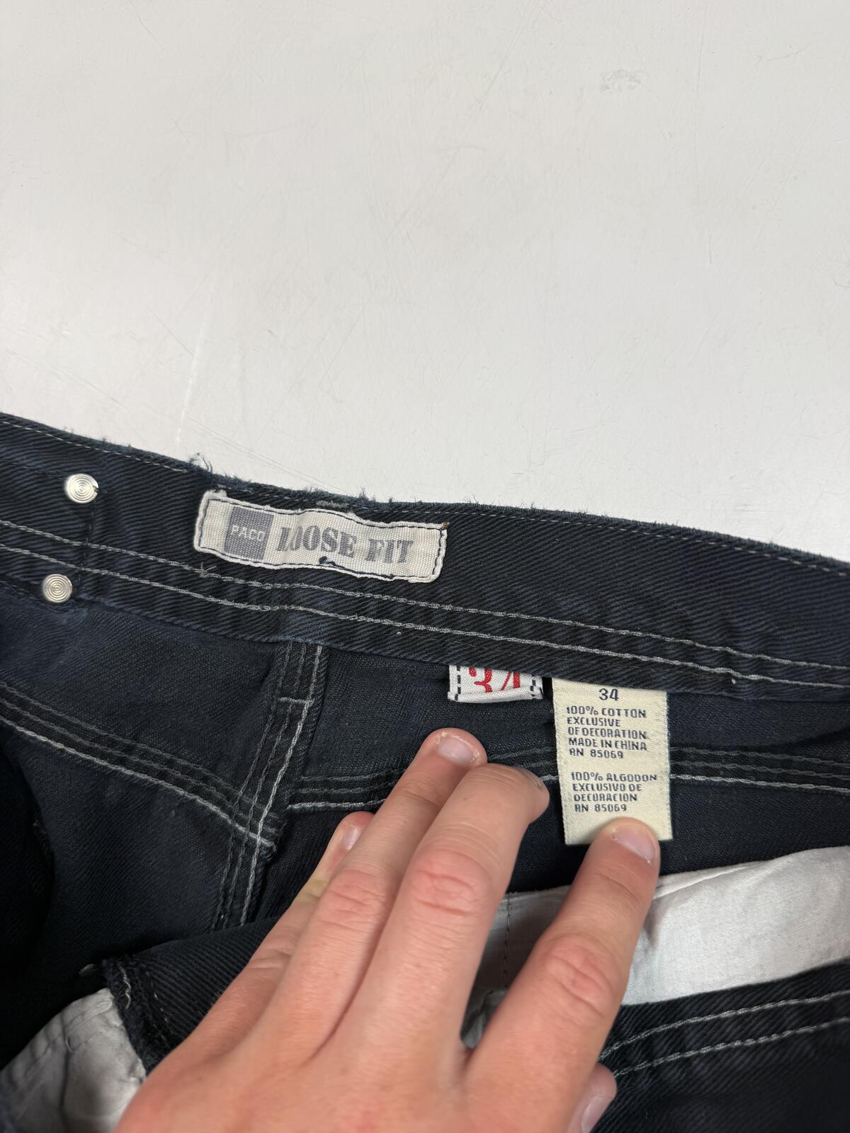 Vintage Y2K Paco jeans baggy hip hop jorts (W34)