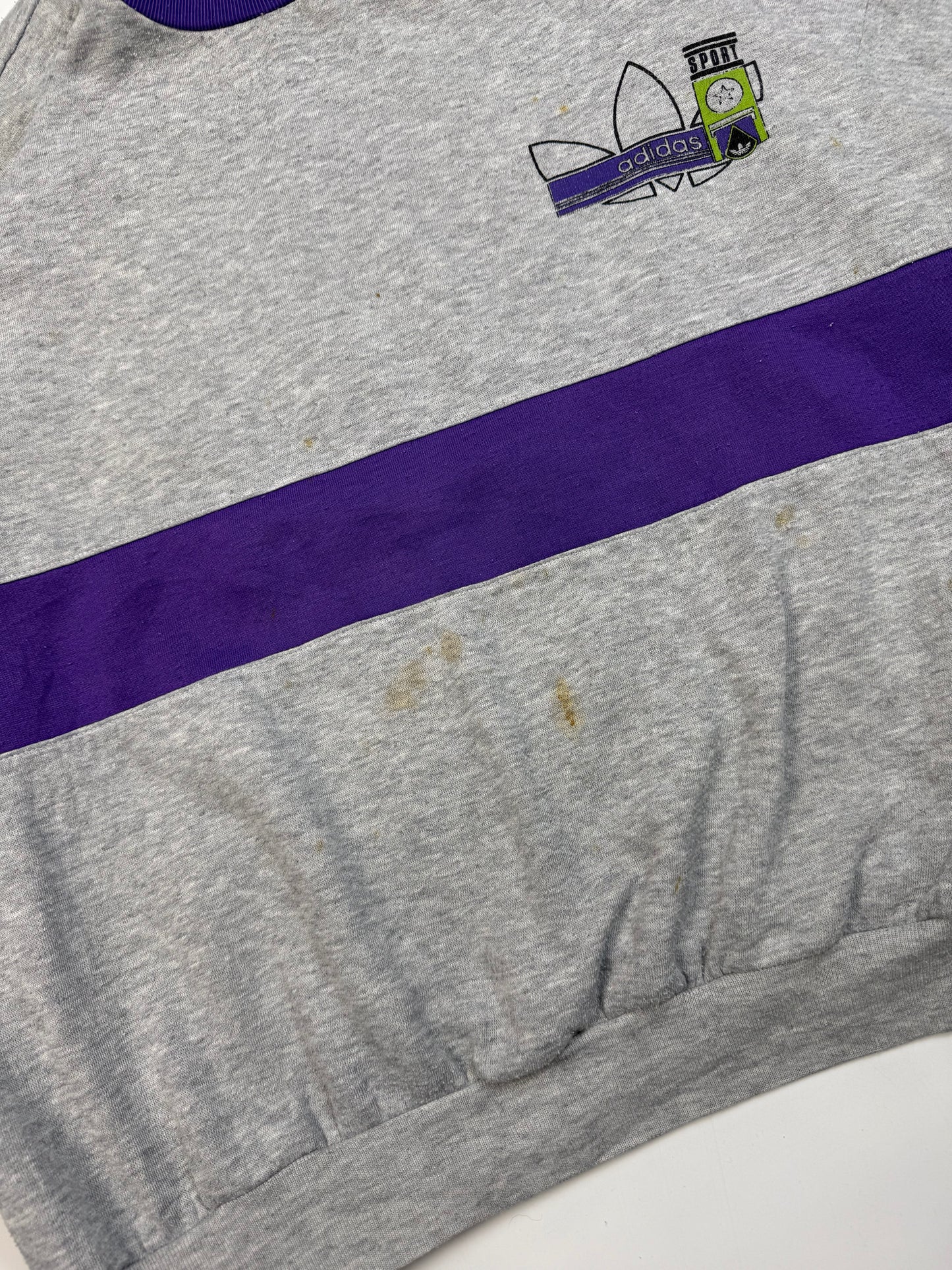 Vintage 90s Adidas originals abstract sweatshirt (XL)