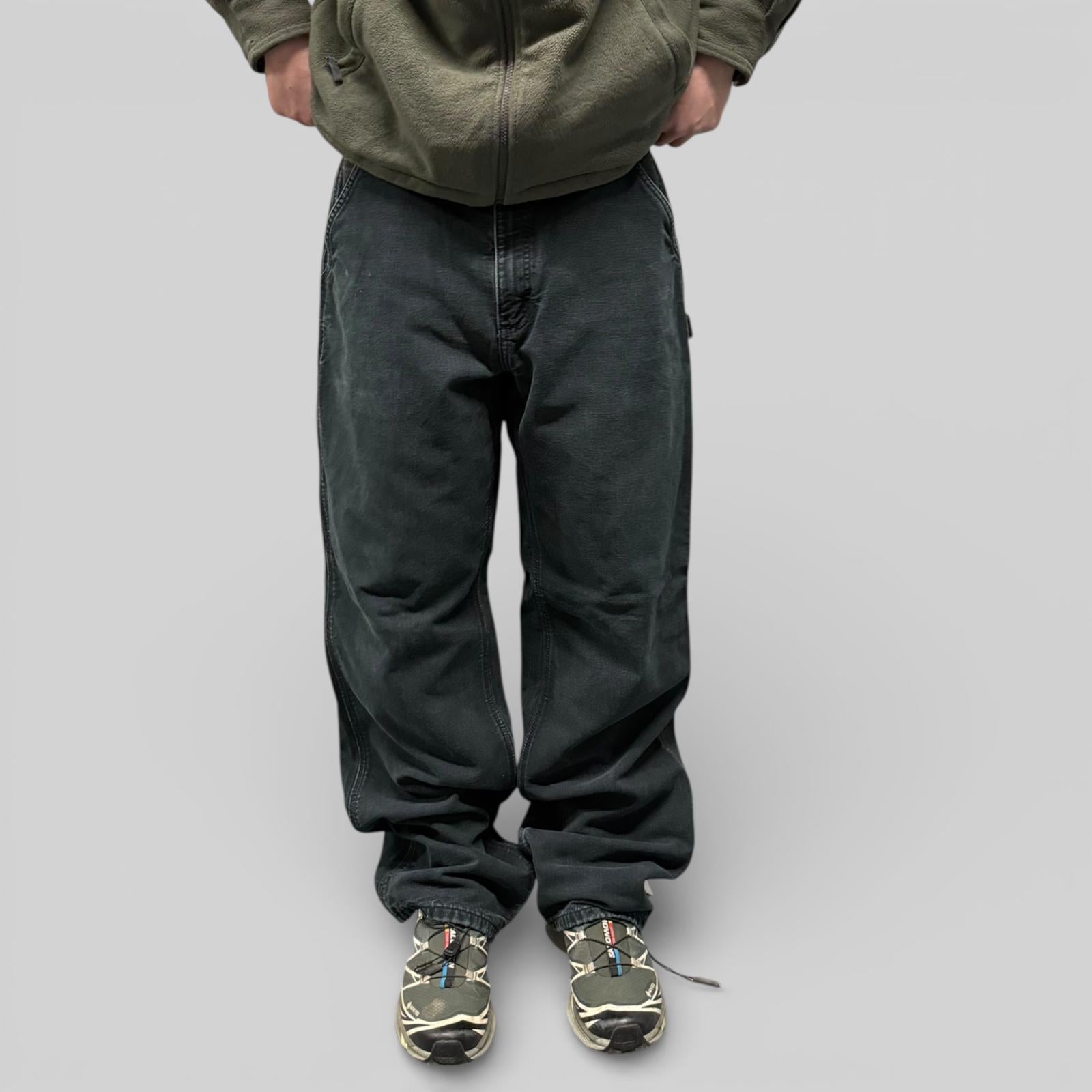 Vintage Carhartt fleece lined baggy carpenter pants (W36)
