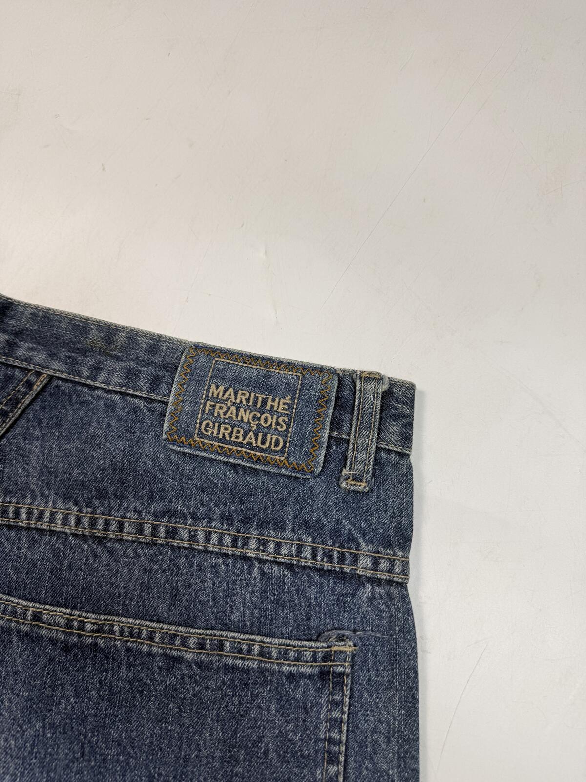 Vintage Marithe Francois Girbaud baggy hip hop shorts (W36)