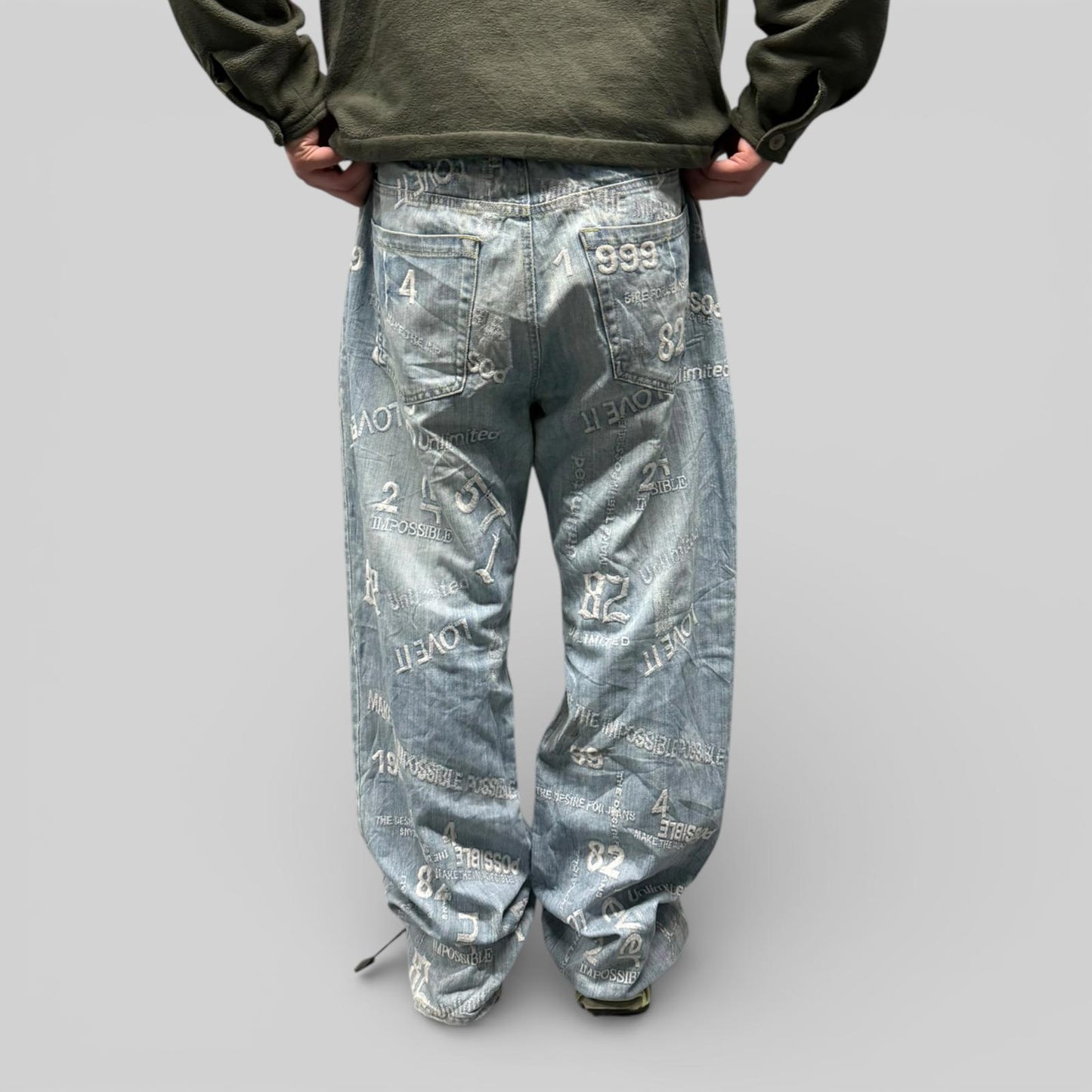 Vintage Fishbone baggy hip hop Jeans (W40)