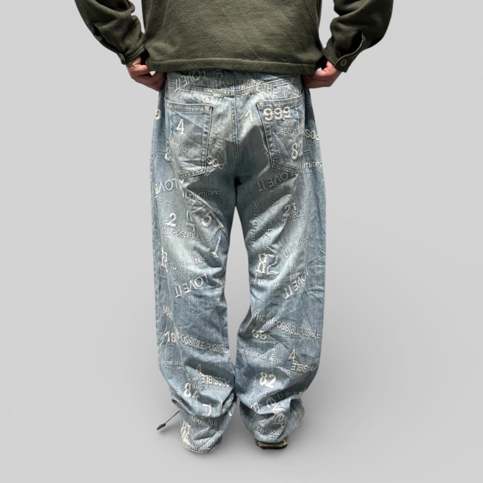 Vintage Fishbone baggy hip hop Jeans (W40)