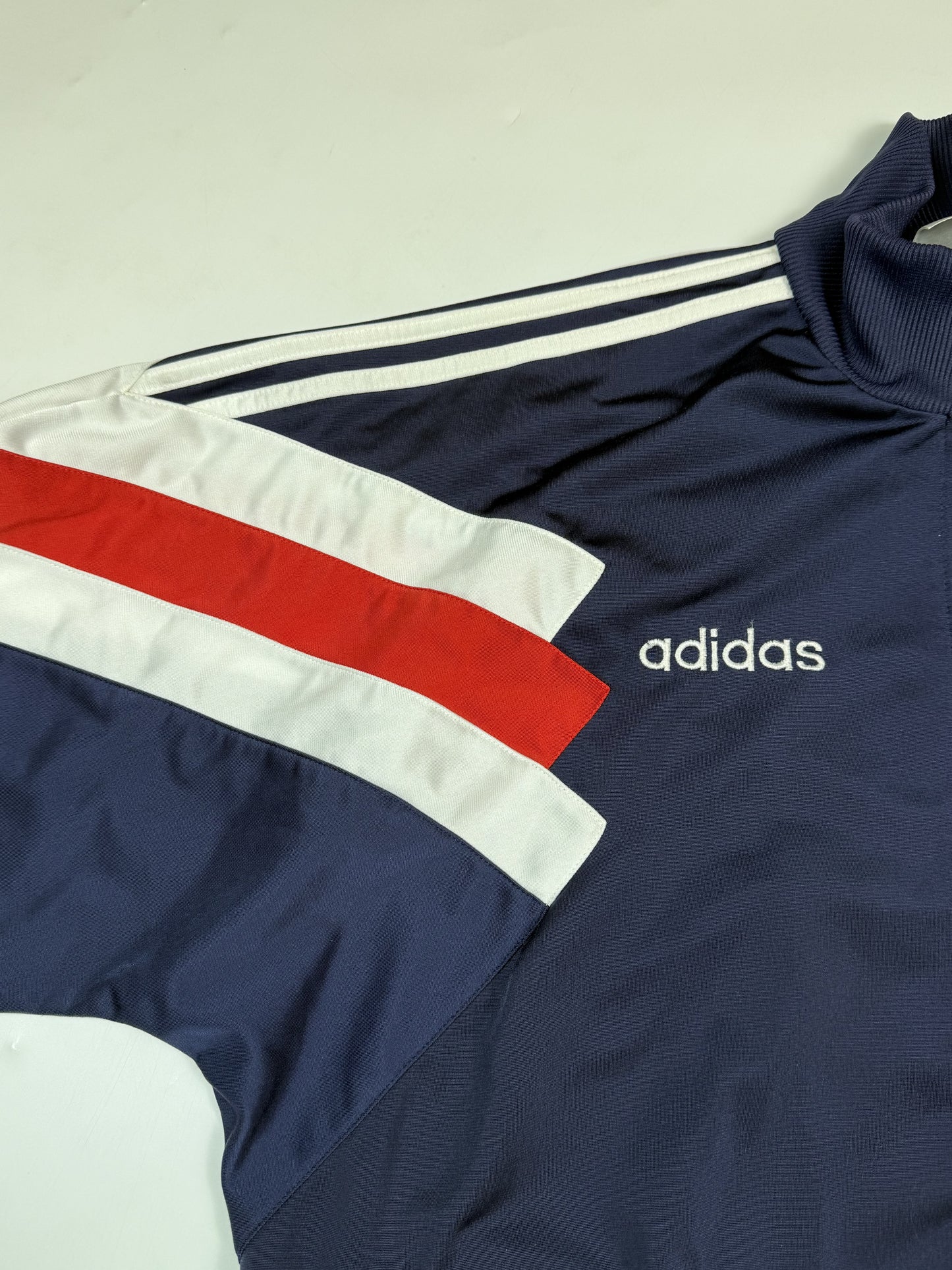 Vintage 90s Adidas colour block track jacket (L)