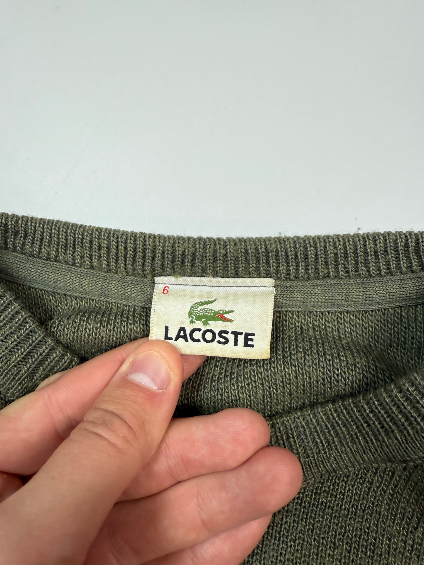 Vintage Lacoste knit sweater (XL)