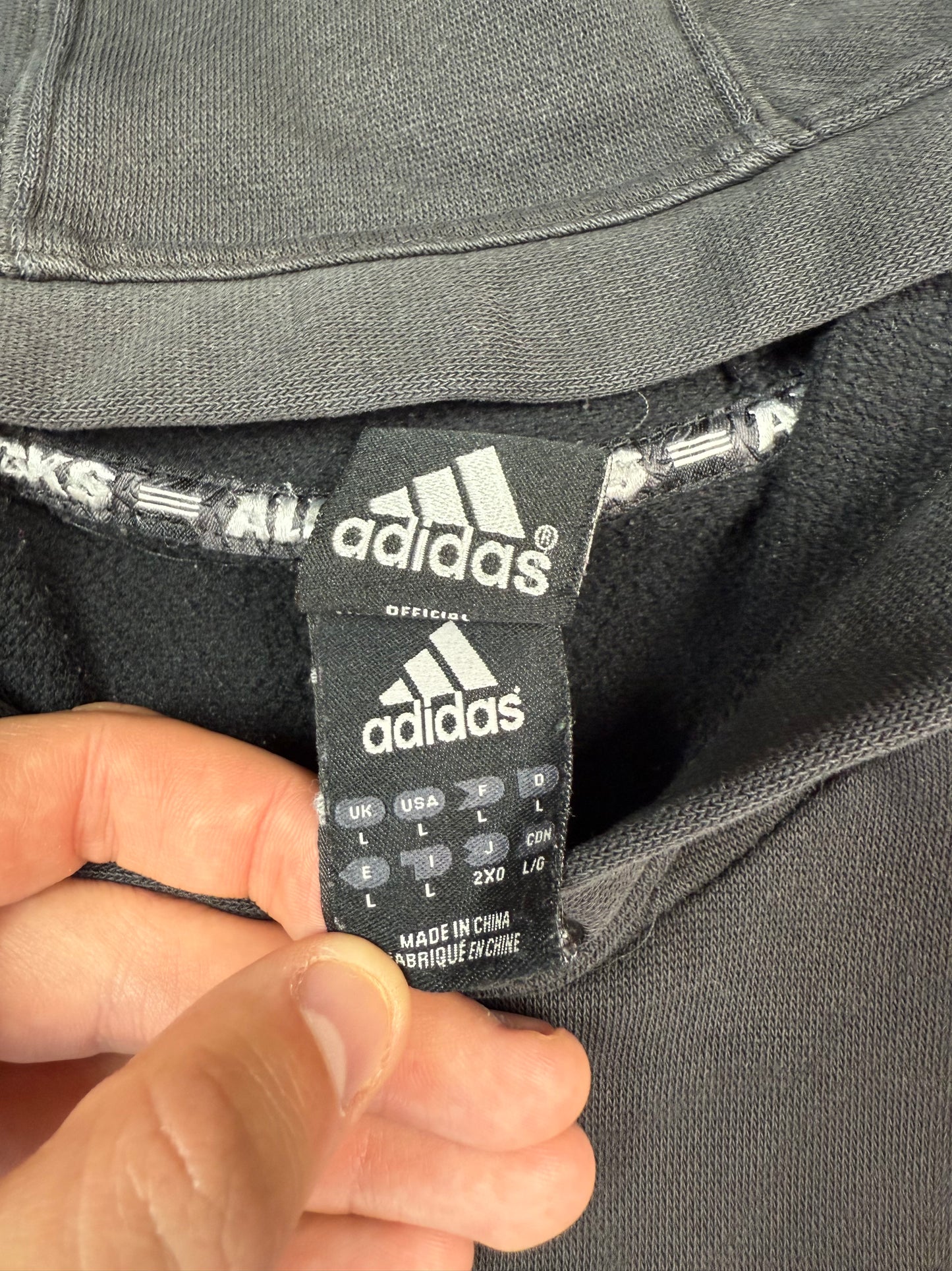 Vintage New Zealand all blacks 2009/10 Adidas rugby hoodie (L)