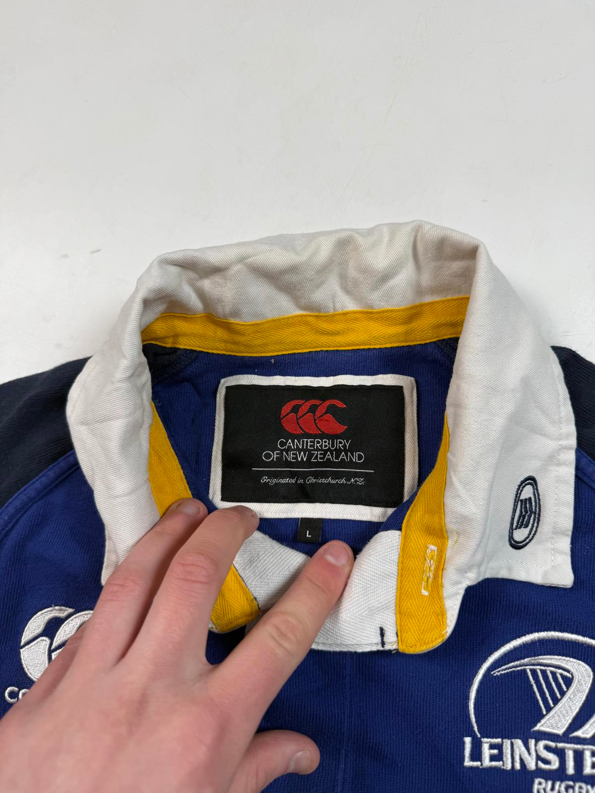 Vintage Leinster 2007/08 Canterbury rugby shirt (L)