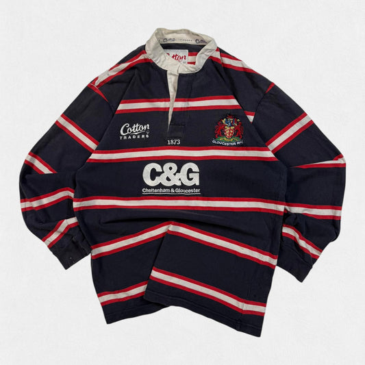 Vintage Gloucester 2003/04 Cotton Traders away rugby shirt (M)