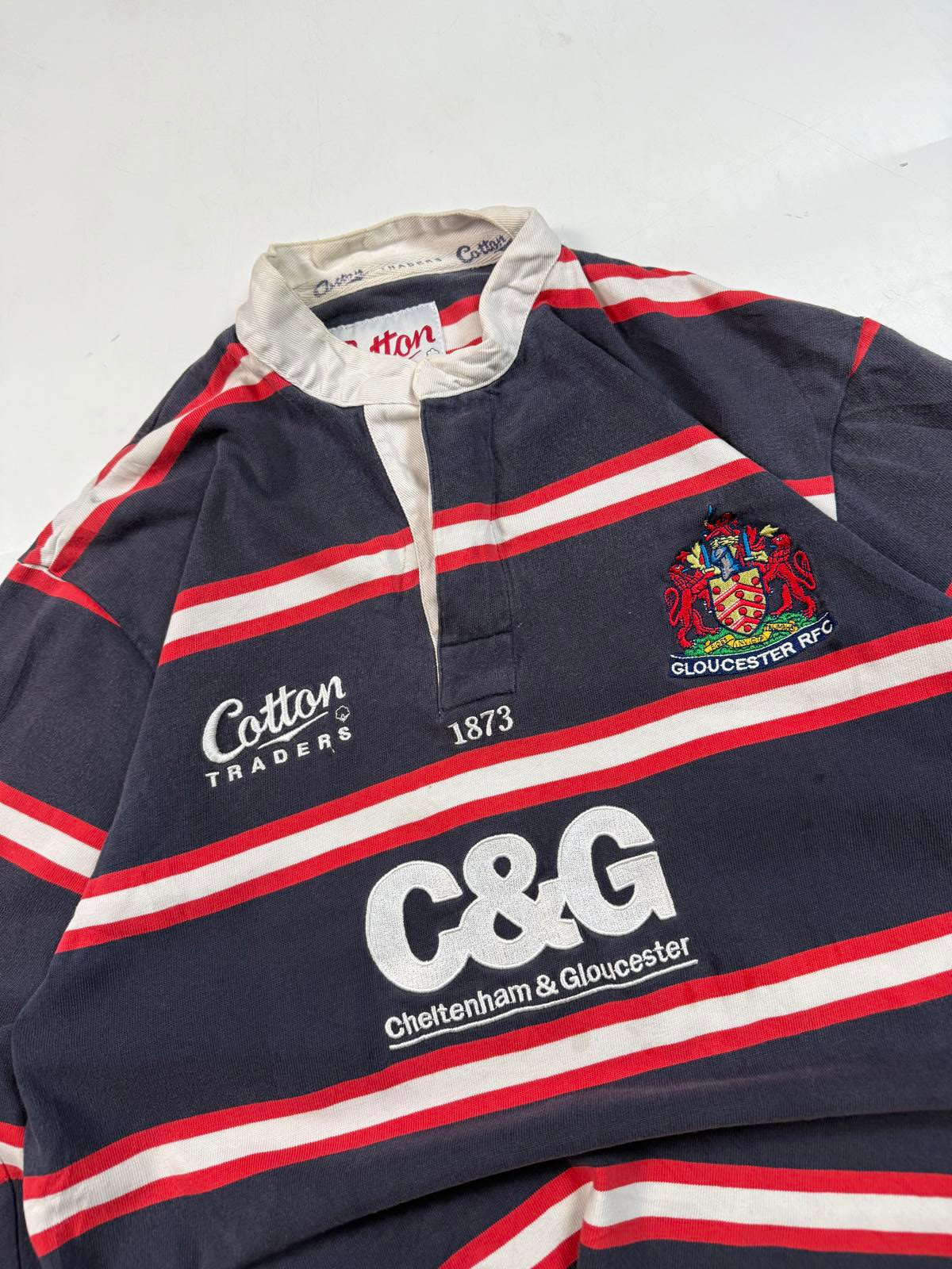Vintage Gloucester 2003/04 Cotton Traders away rugby shirt (M)