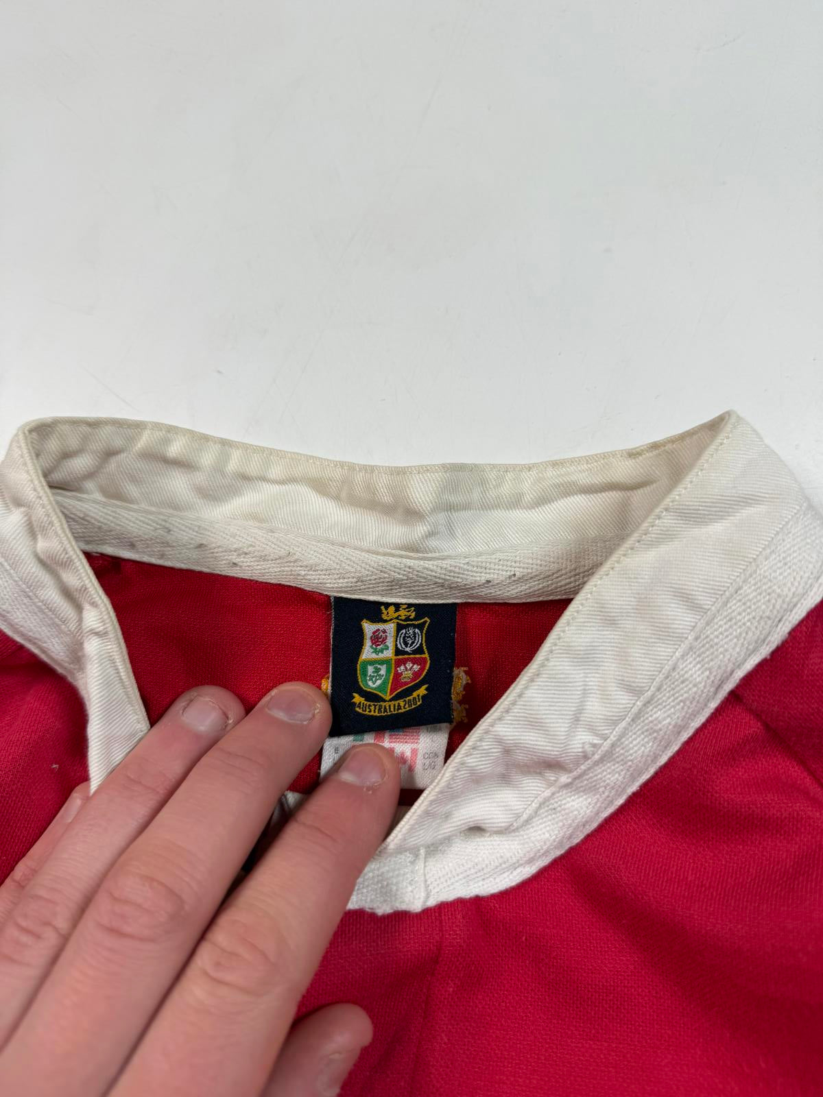 Vintage British & Irish Lions 2001 tour Adidas rugby shirt (L)